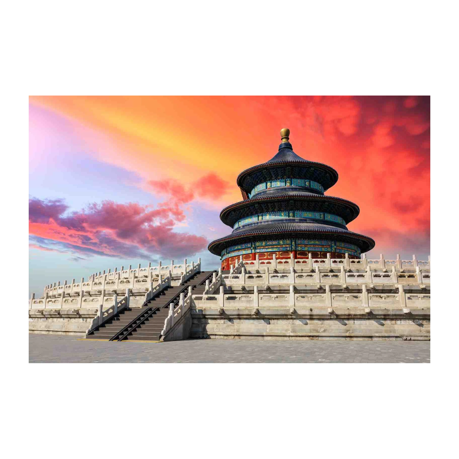 Temple of Heaven Sunset Wall Art | China Landmark Art