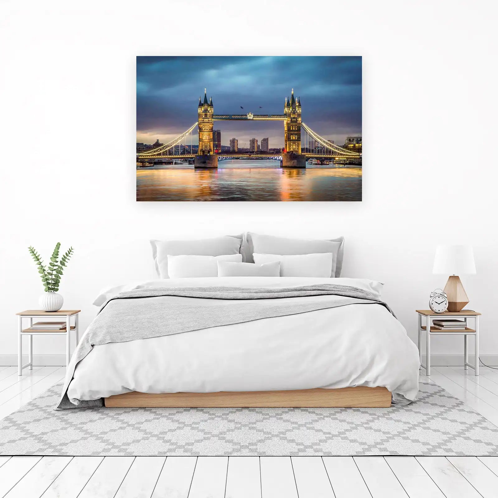 Iconic Tower Bridge London at Dusk Wall Art