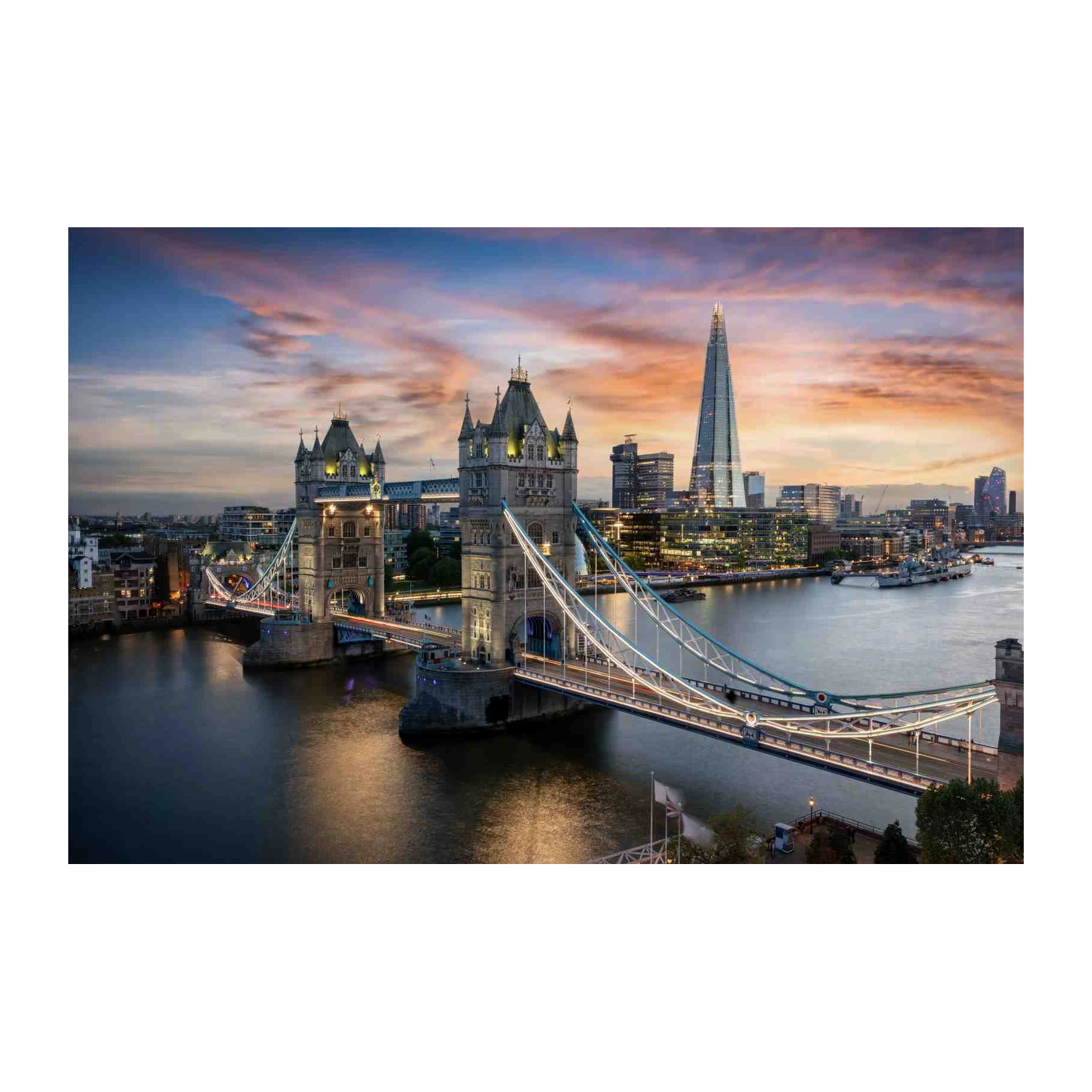 Iconic London Tower Bridge Sunset Wall Art