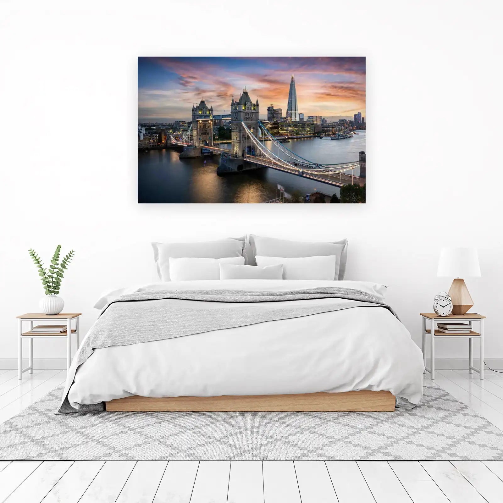 Iconic London Tower Bridge Sunset Wall Art