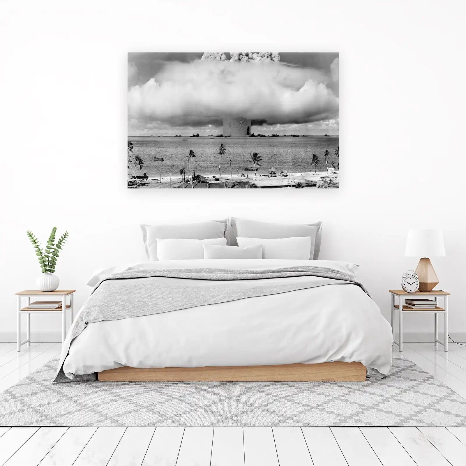 Historic Nuclear Test Beach & Ships Wall Art