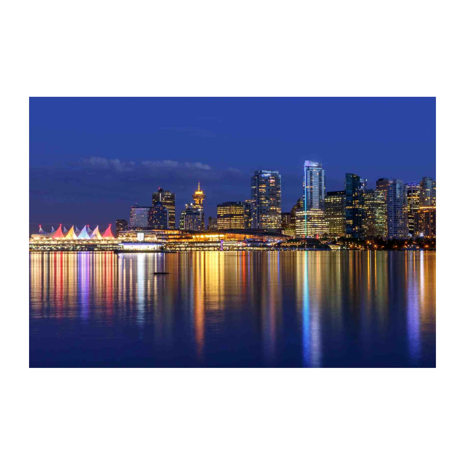 Vancouver Skyline Reflection Wall Art