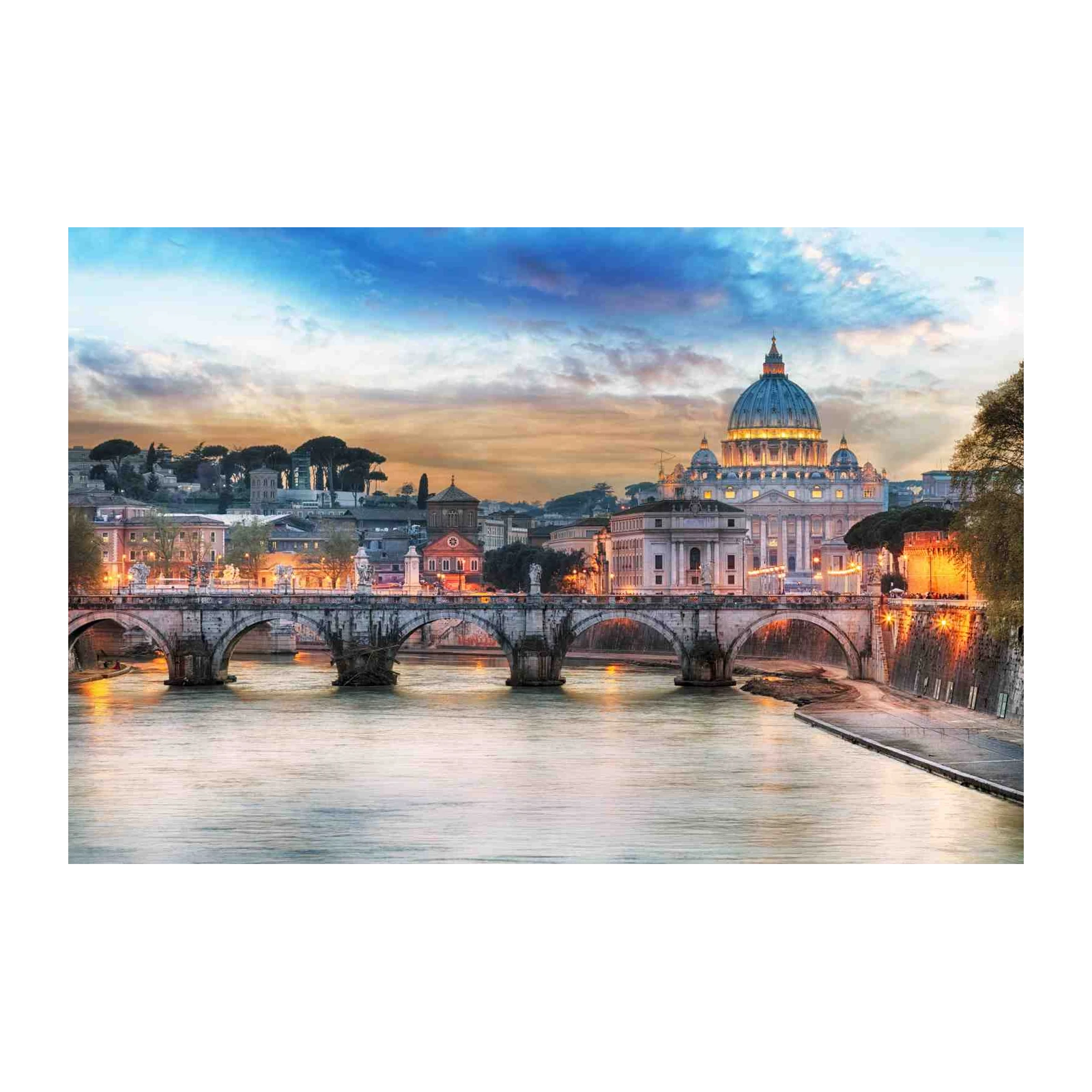 Rome St. Peter's Basilica Sunset Wall Art