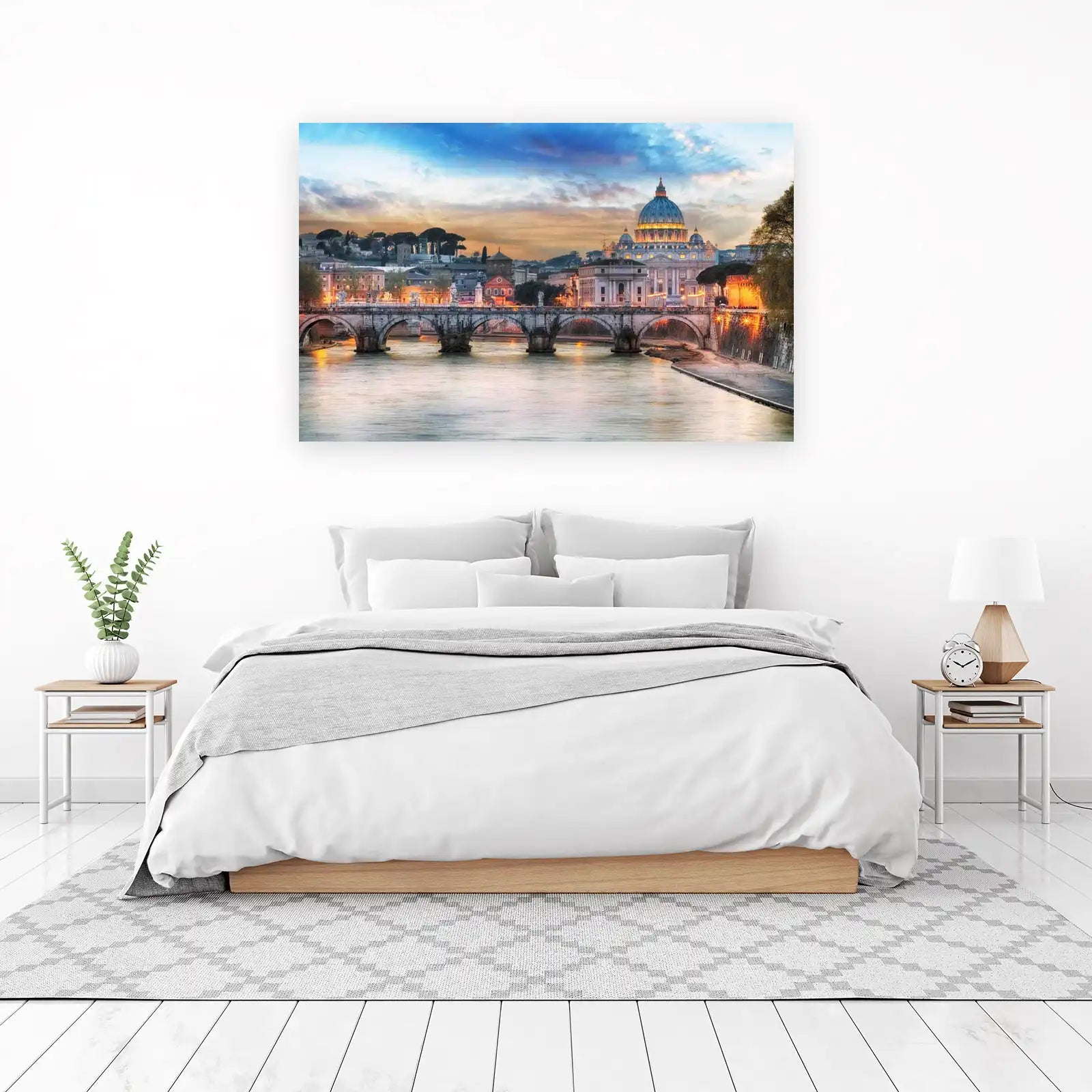 Rome St. Peter's Basilica Sunset Wall Art
