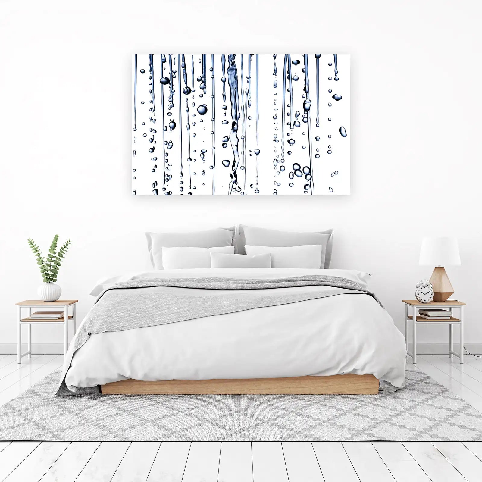 Abstract Water Drops & Flowing Liquid Wall Art