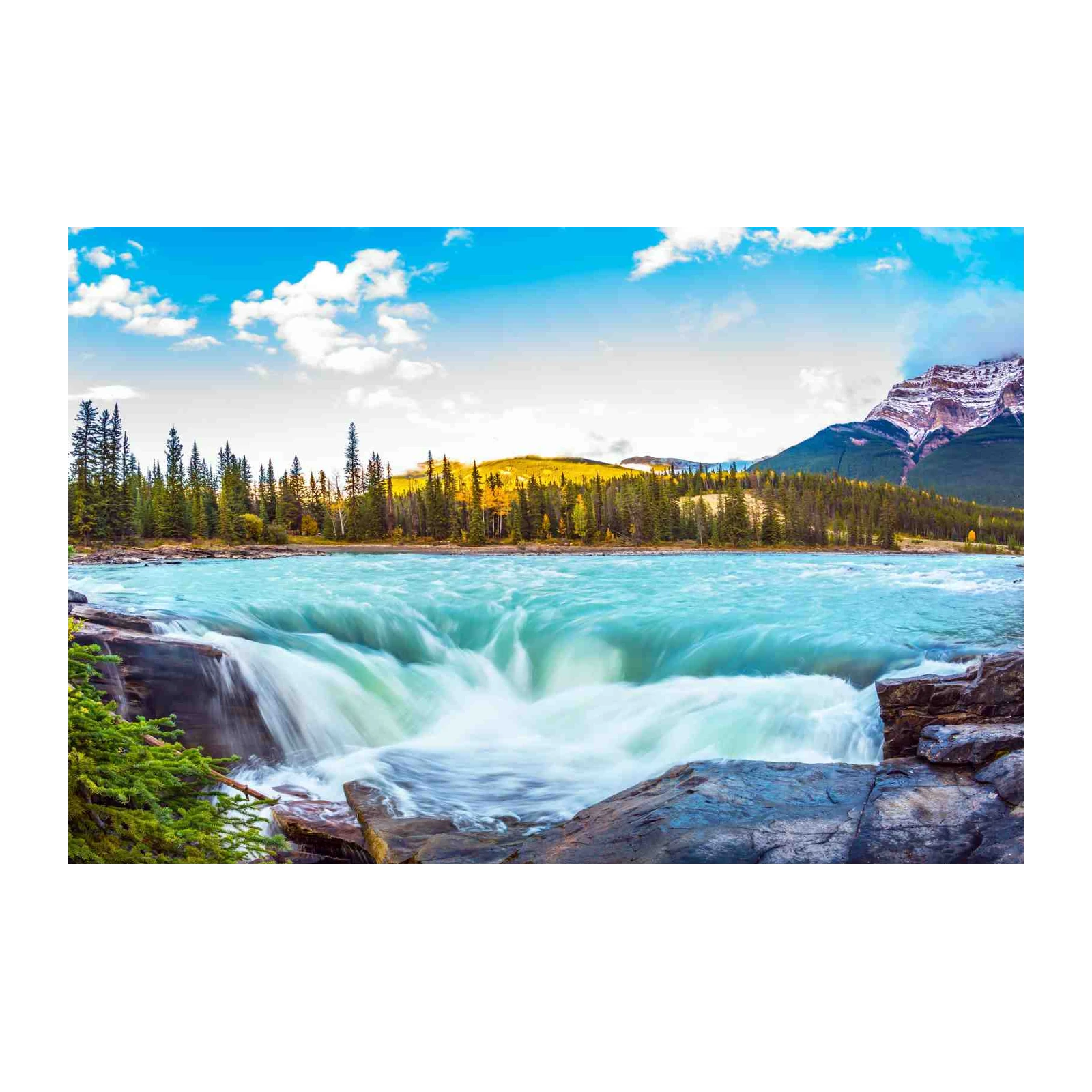 Tranquil Waterfall Landscape Wall Art