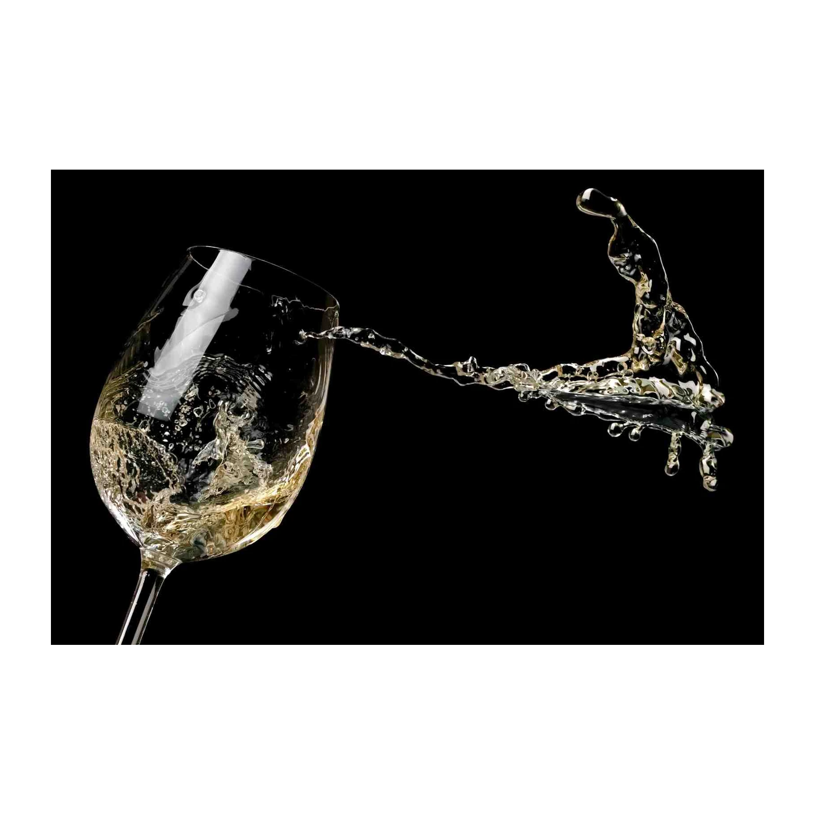 Elegant Wine Splash Wall Art