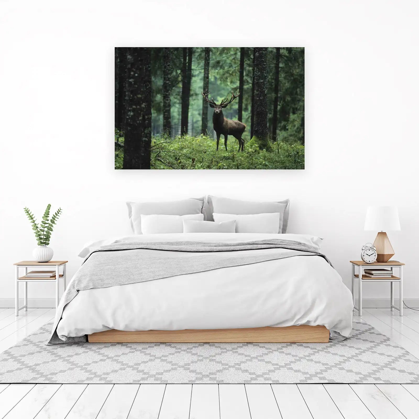 Majestic Stag Forest Nature Wall Art