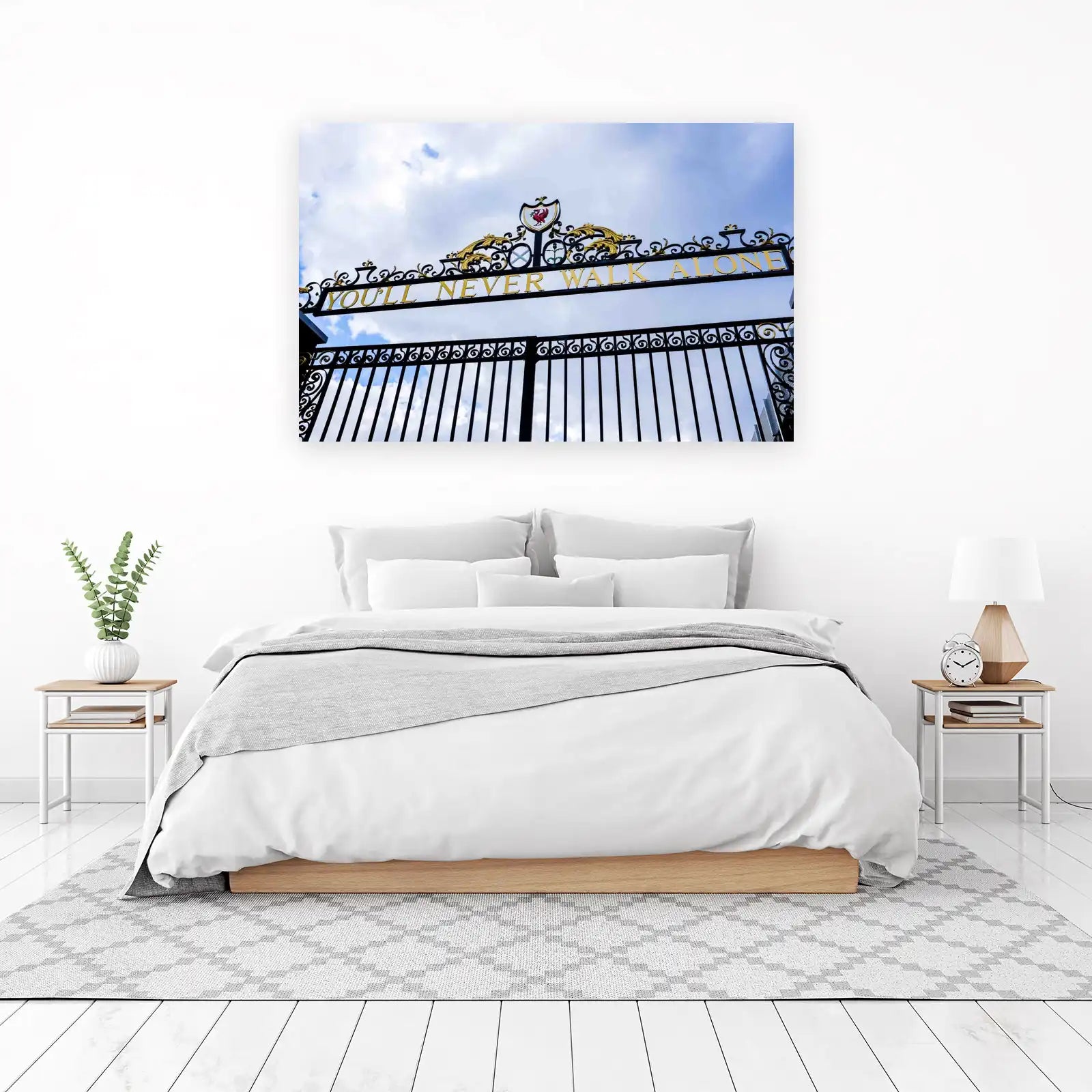 Iconic "You'll Never Walk Alone" Gate Wall Art