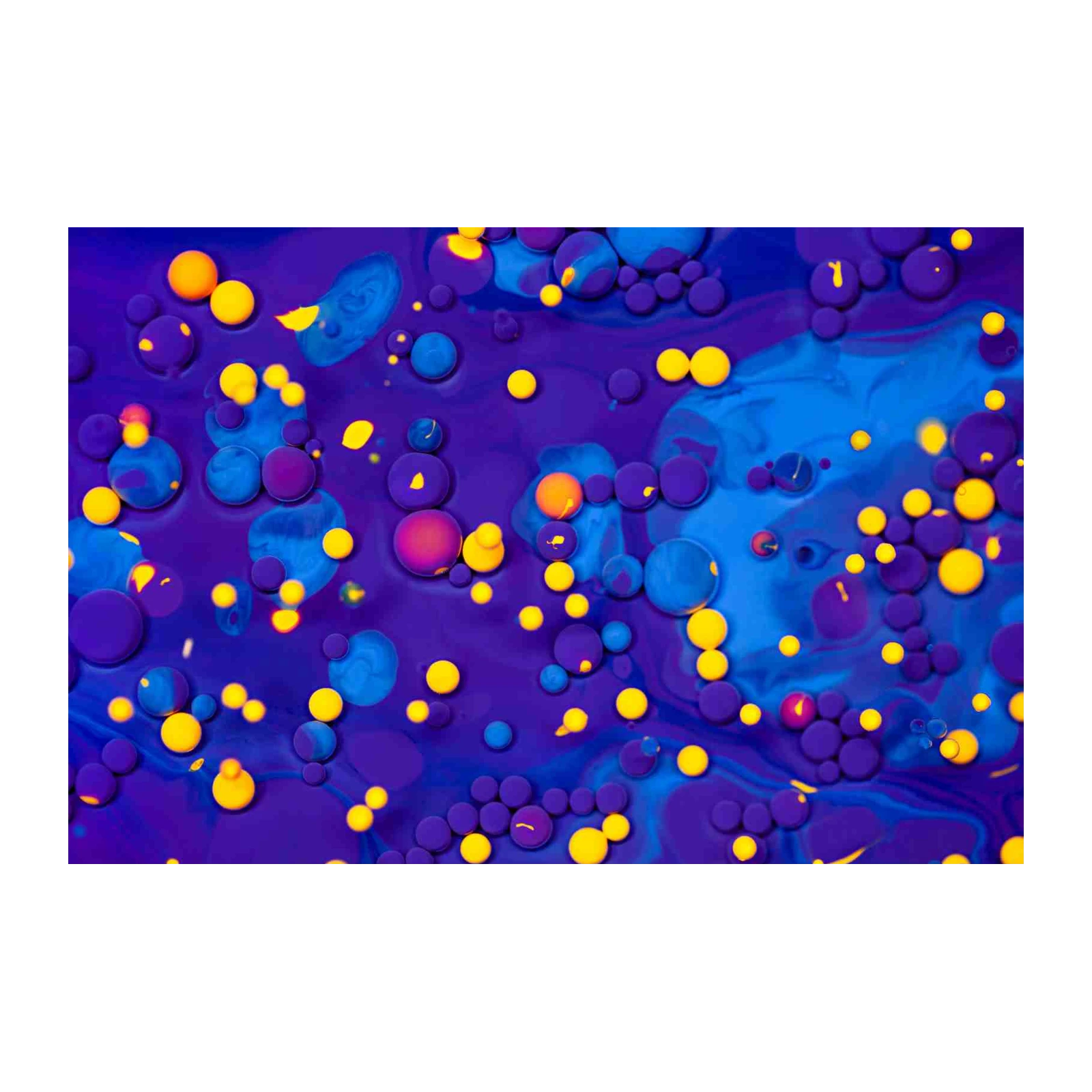 Vibrant Bubbles Abstract Art Wall Art