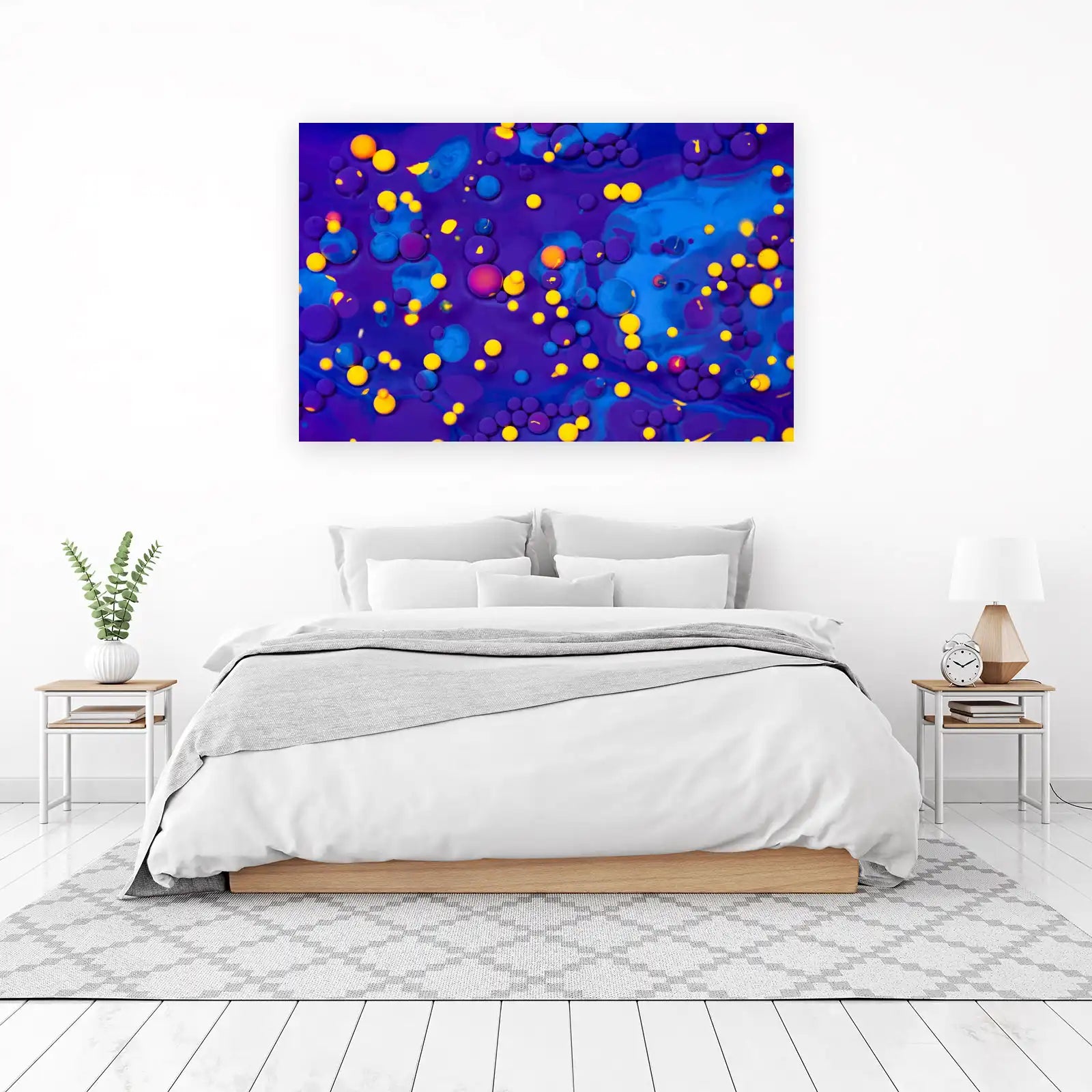 Vibrant Bubbles Abstract Art Wall Art