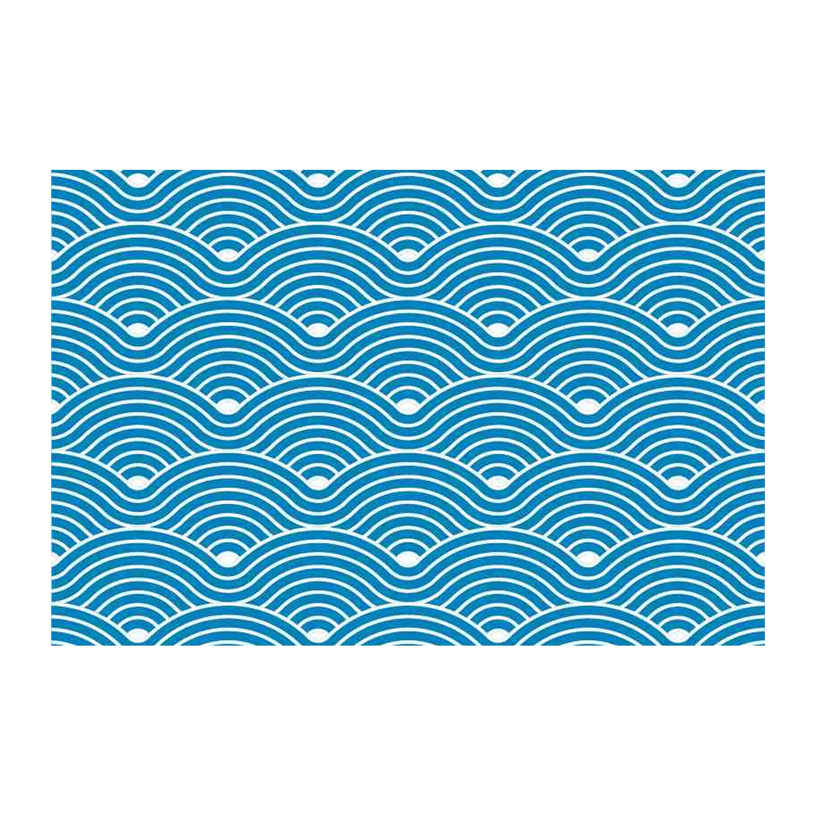 Zen Ocean Waves Blue & White Wall Art