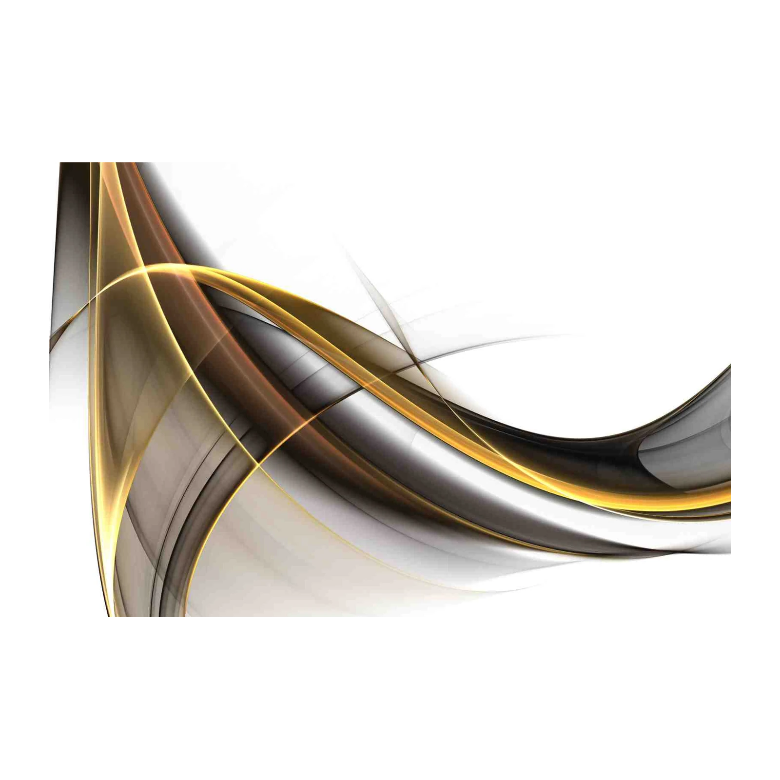 Gold Flow Abstract Modern Art Wall Art