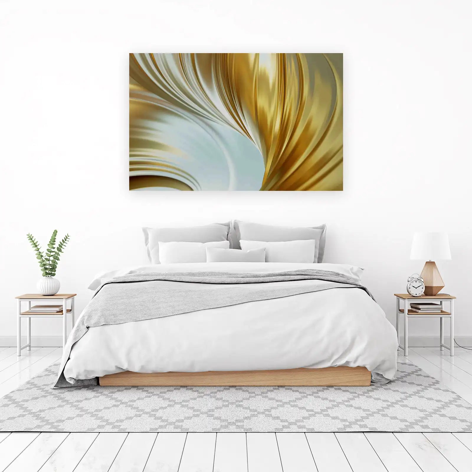 Luxury Gold Flow Abstract Art Wall Art