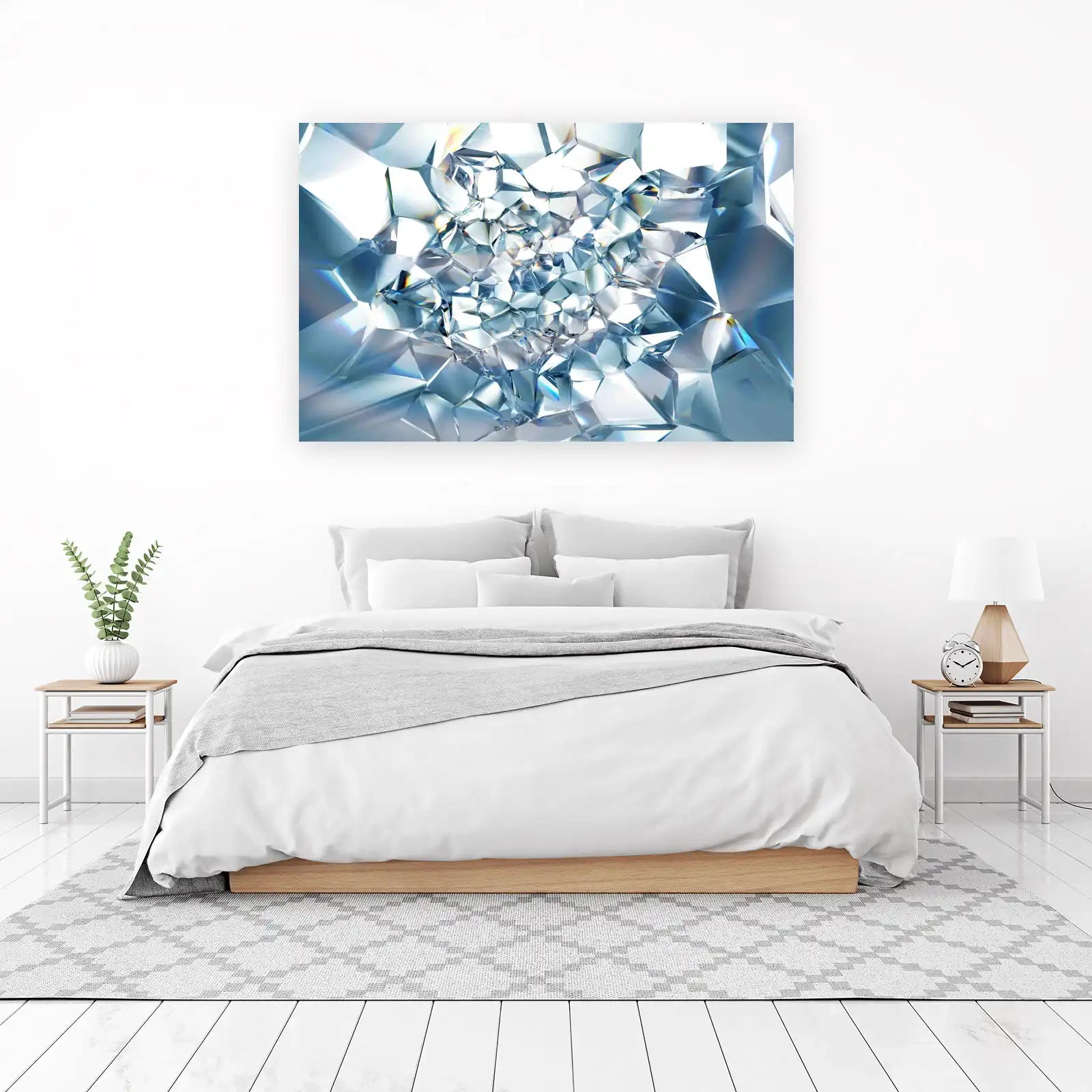 Luxury Diamond Facets Wall Art