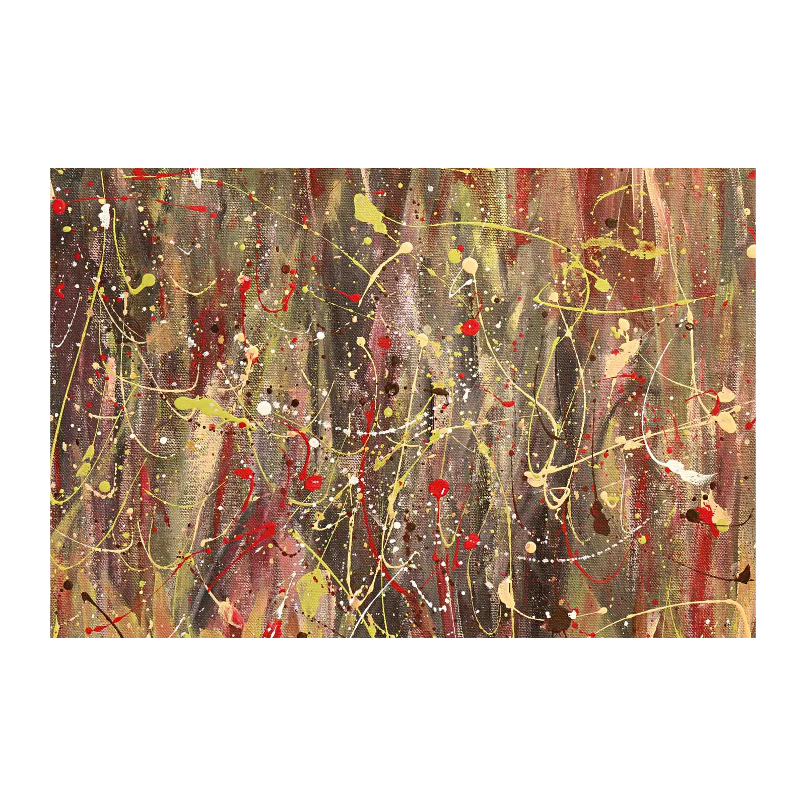 Vibrant Abstract Drip Modern Wall Art