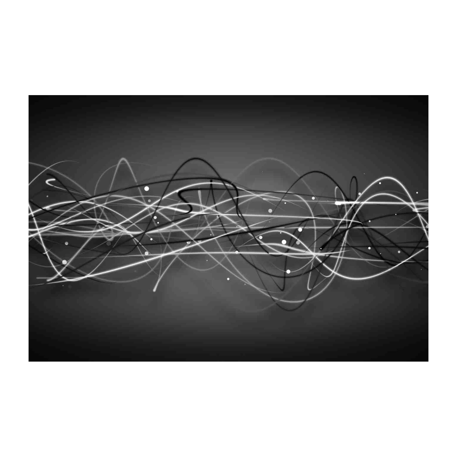 Abstract Light Streaks Modern Wall Art