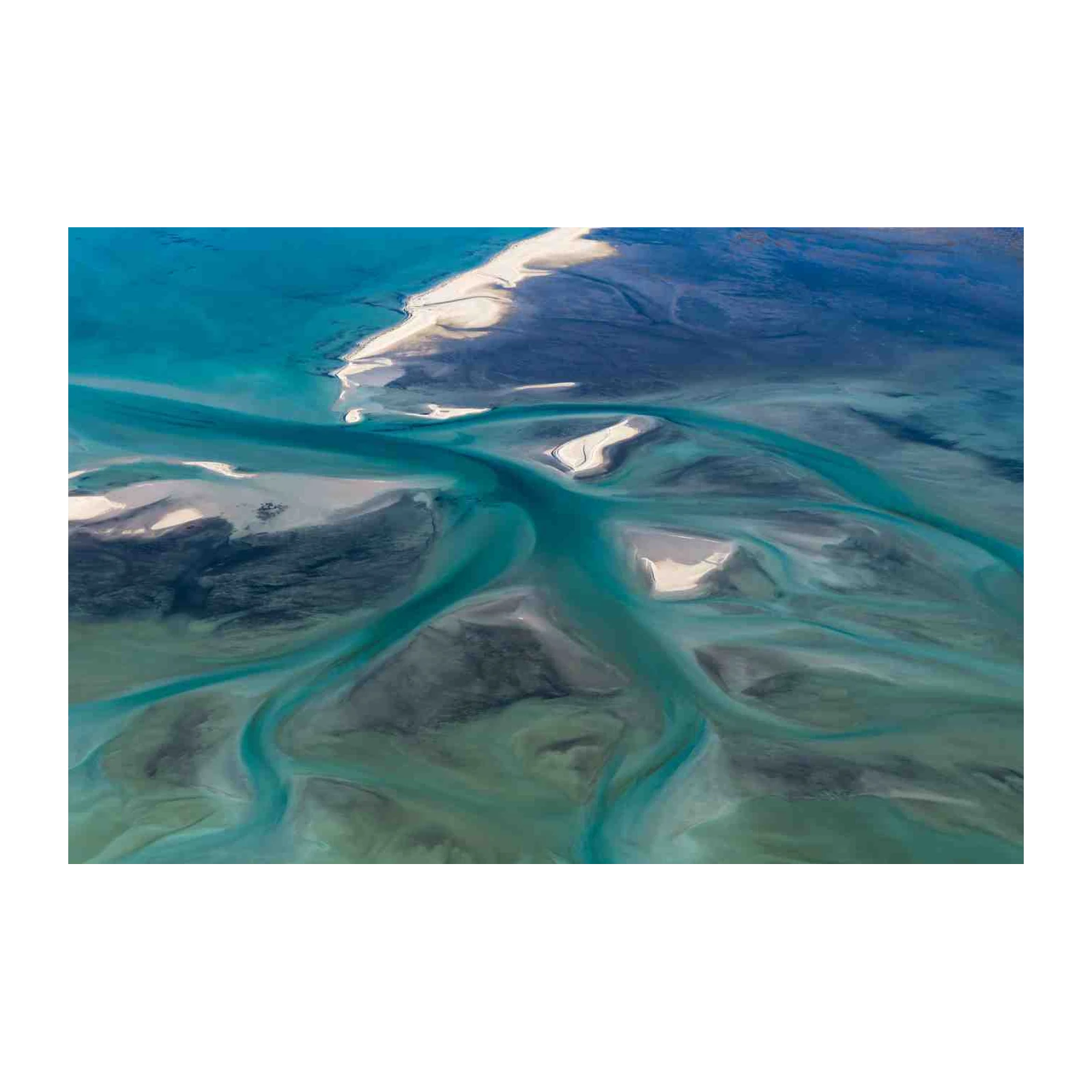 Aerial Turquoise Waterways Wall Art