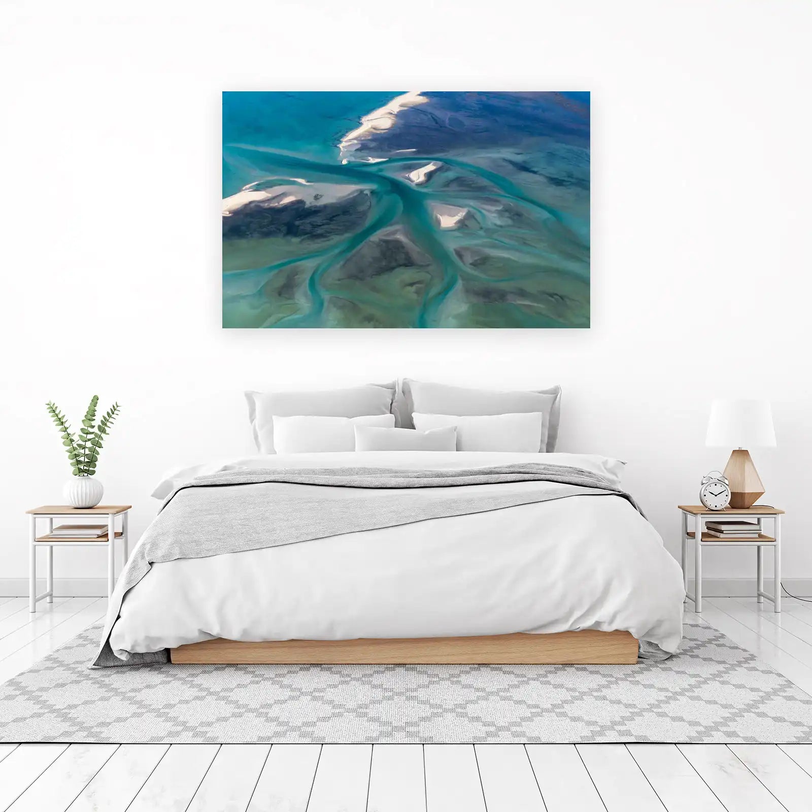 Aerial Turquoise Waterways Wall Art