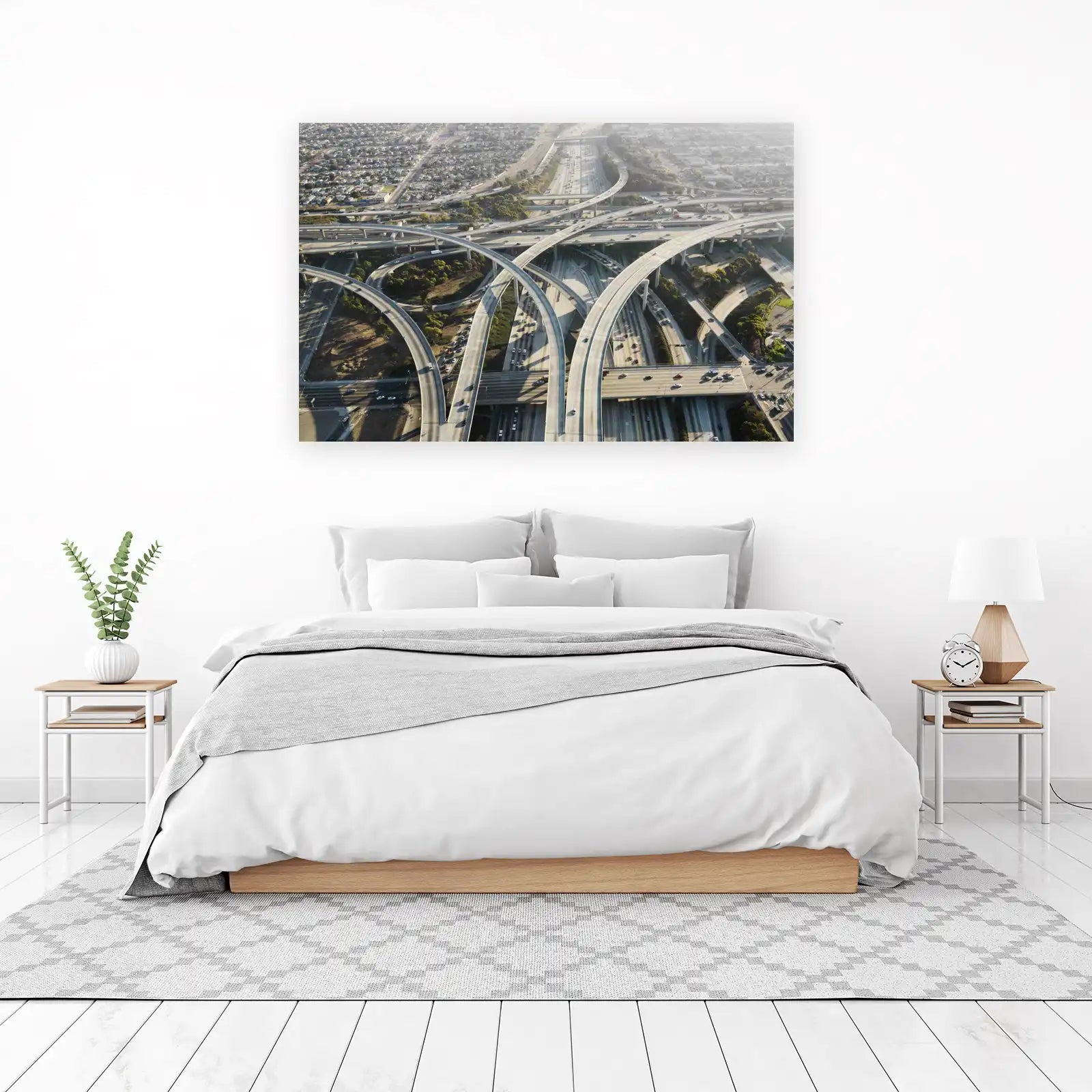 Urban Intersections: Aerial Freeway Wall Art