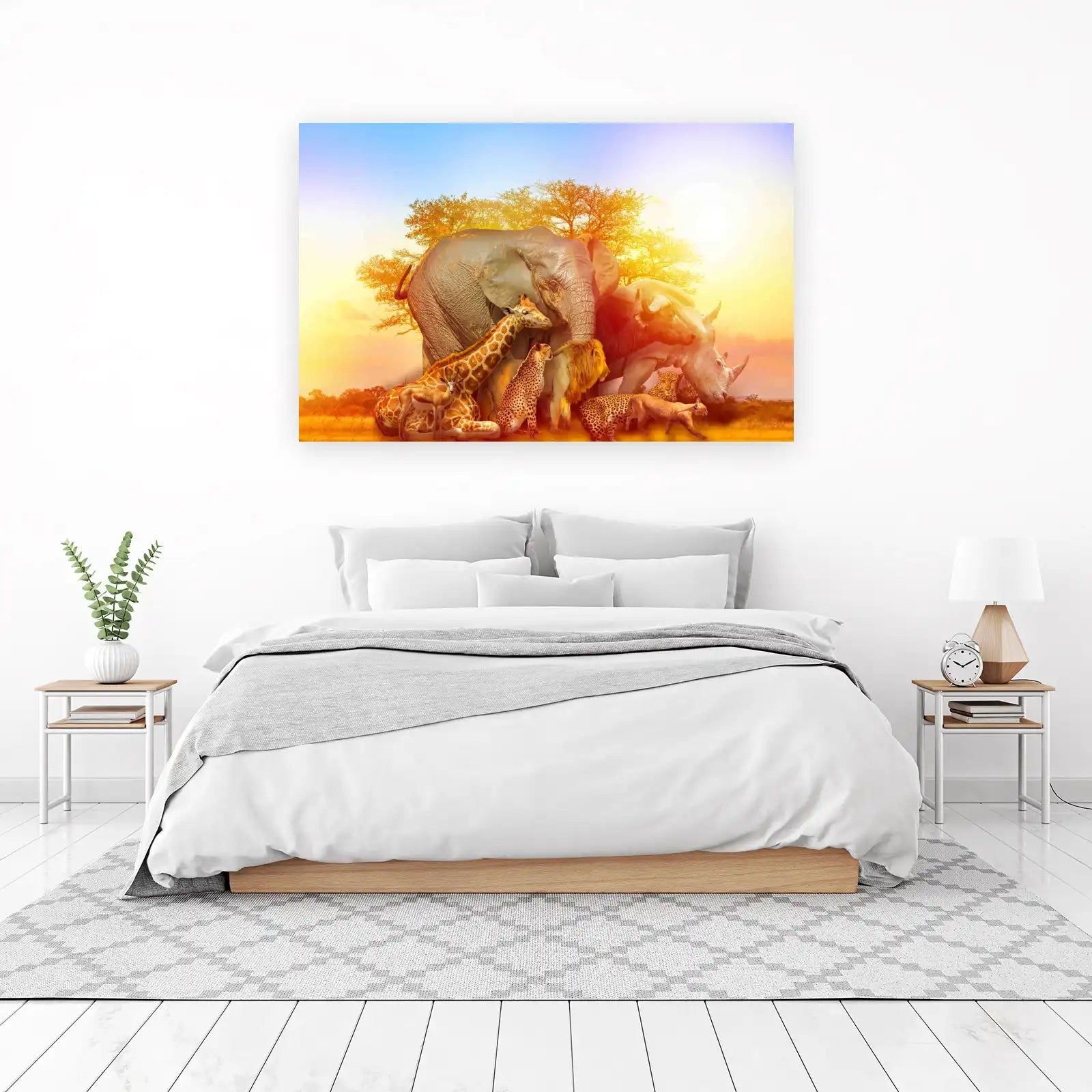 Majestic African Safari Animals Wall Art