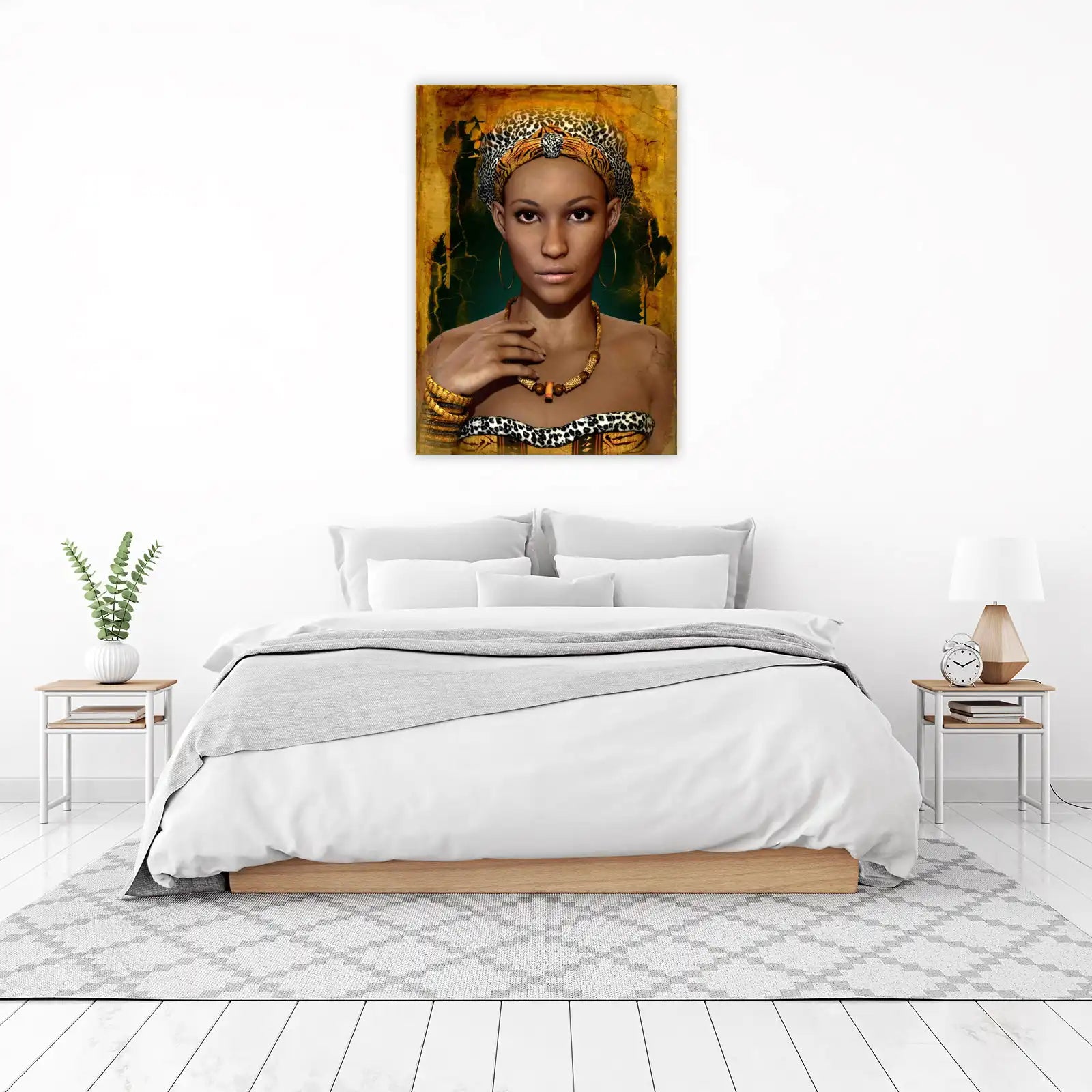 Majestic Tribal Portrait Wall Art