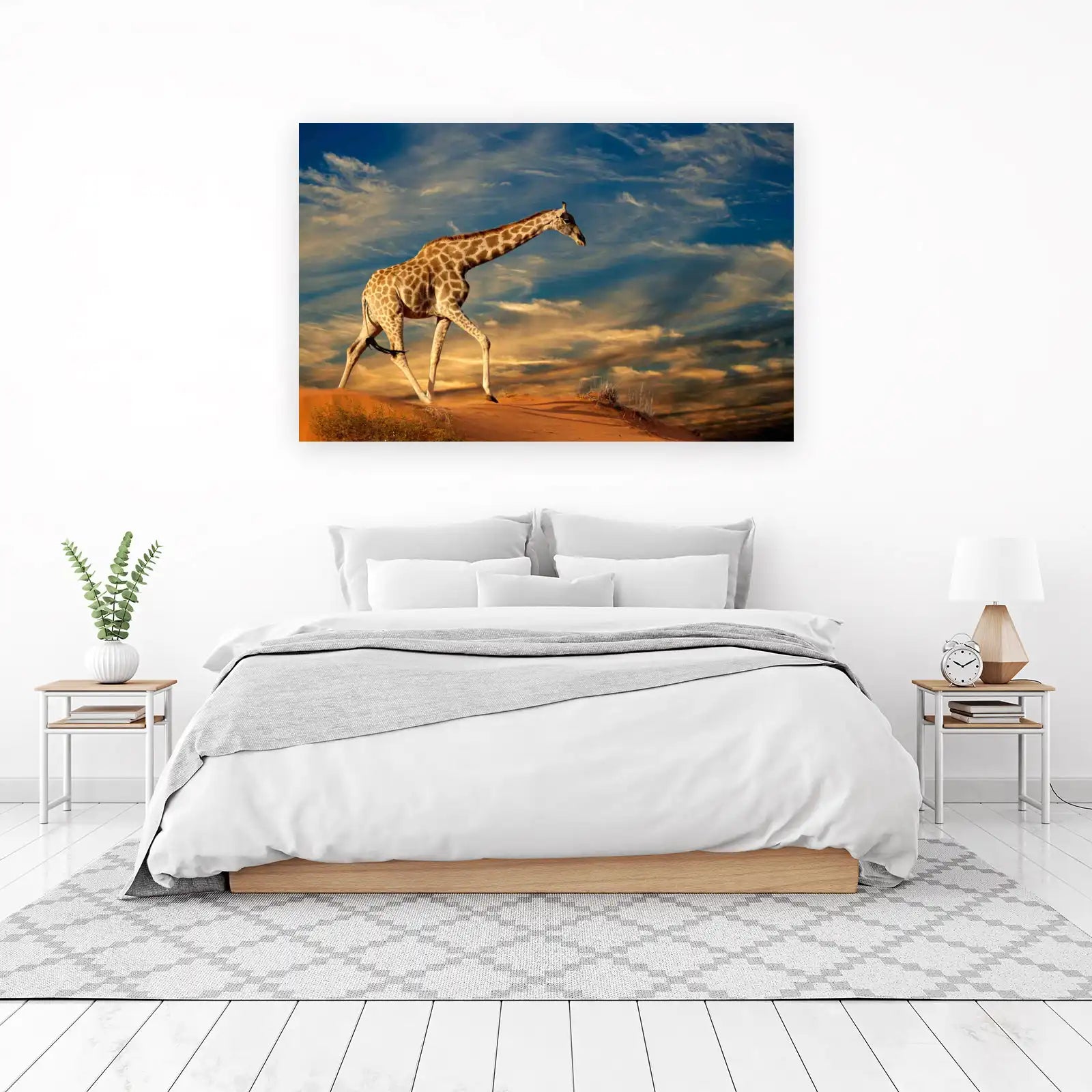 Majestic Giraffe Desert Wander Wall Art