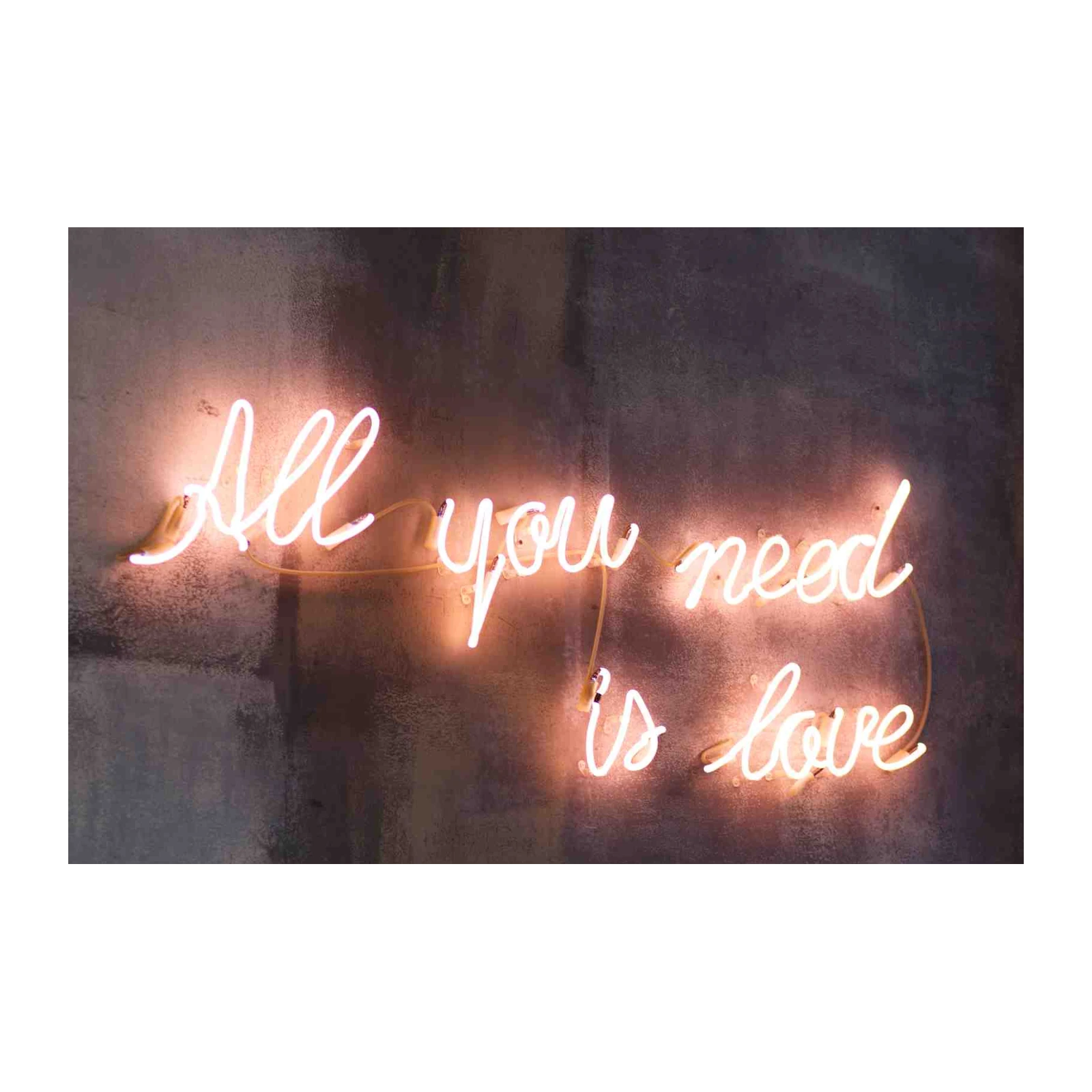 All You Need Is Love Neon Wall Art Wall Art