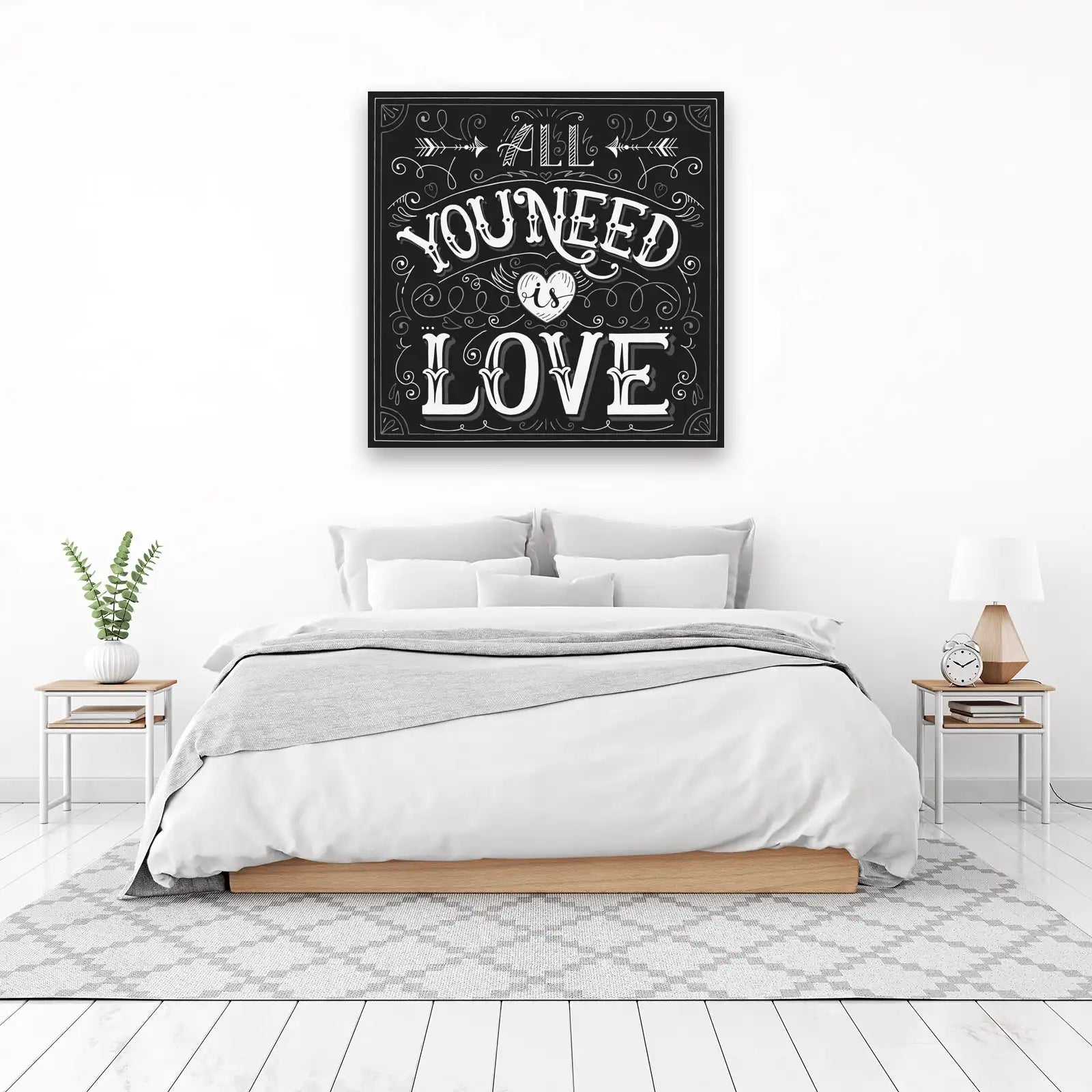 All You Need Is Love Chalkboard Art Wall Art