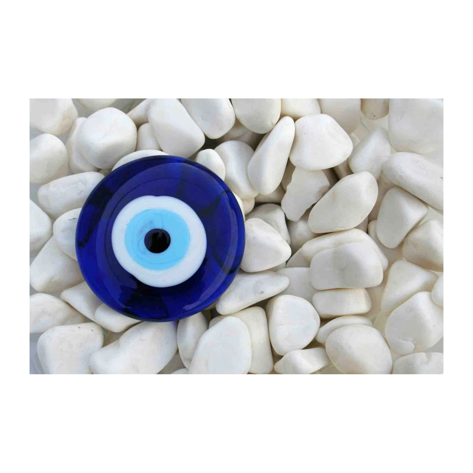Blue Evil Eye Talisman Wall Art - Spiritual Protection Art