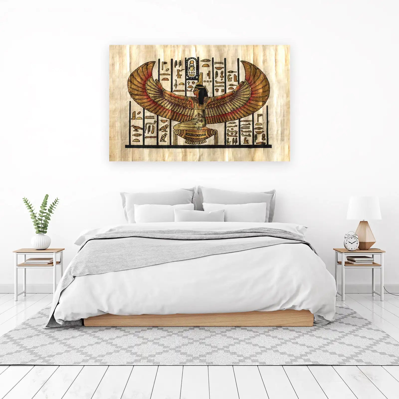 Isis Goddess Hieroglyphics Egyptian Wall Art Wall Art