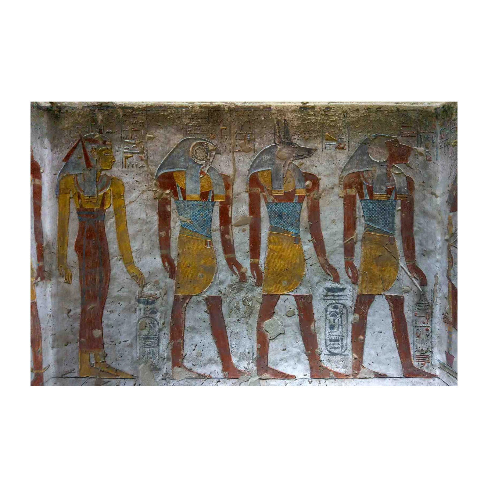 Ancient Egyptian Gods Hieroglyphics Wall Art
