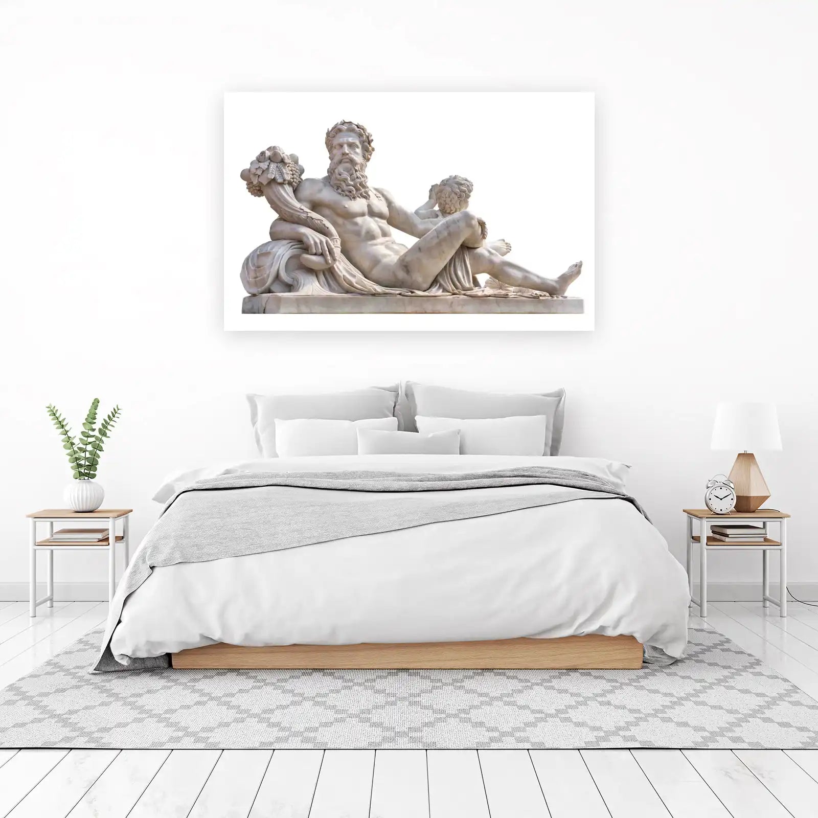 Classical Marble Sculpture Wall Art - Majestic