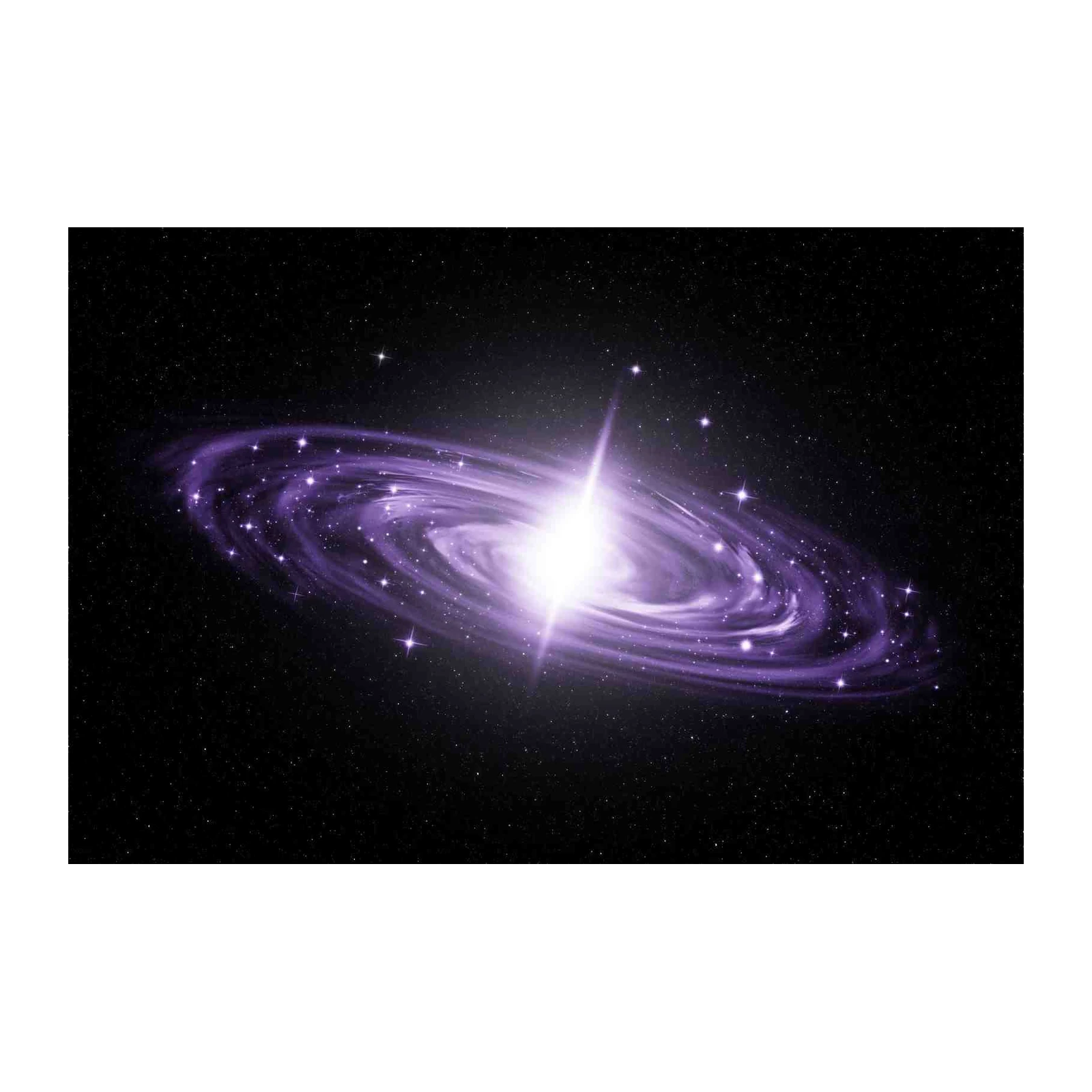 Vibrant Purple Galaxy Wall Art