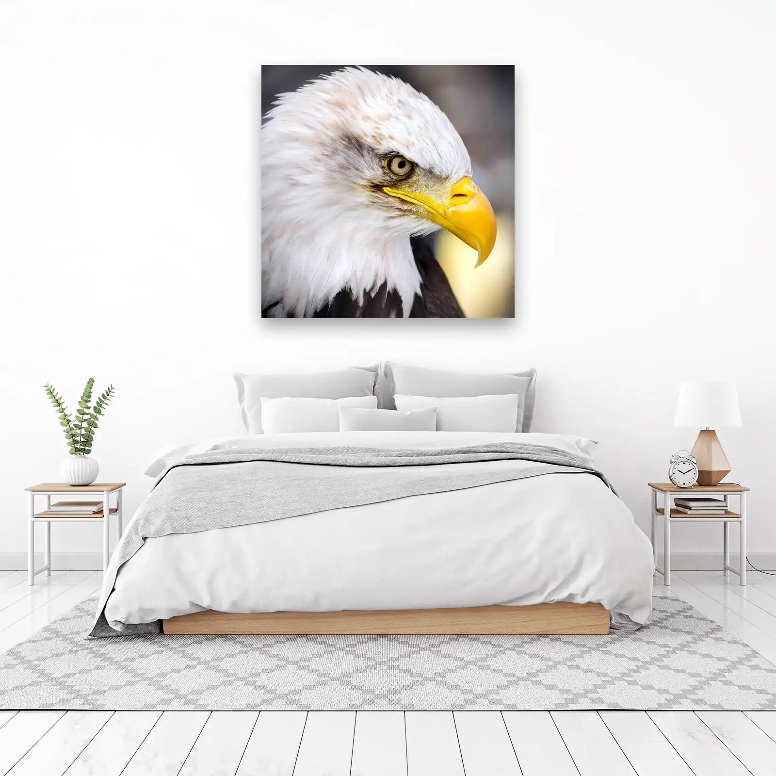 Majestic Eagle Portrait Close-up Wall Art