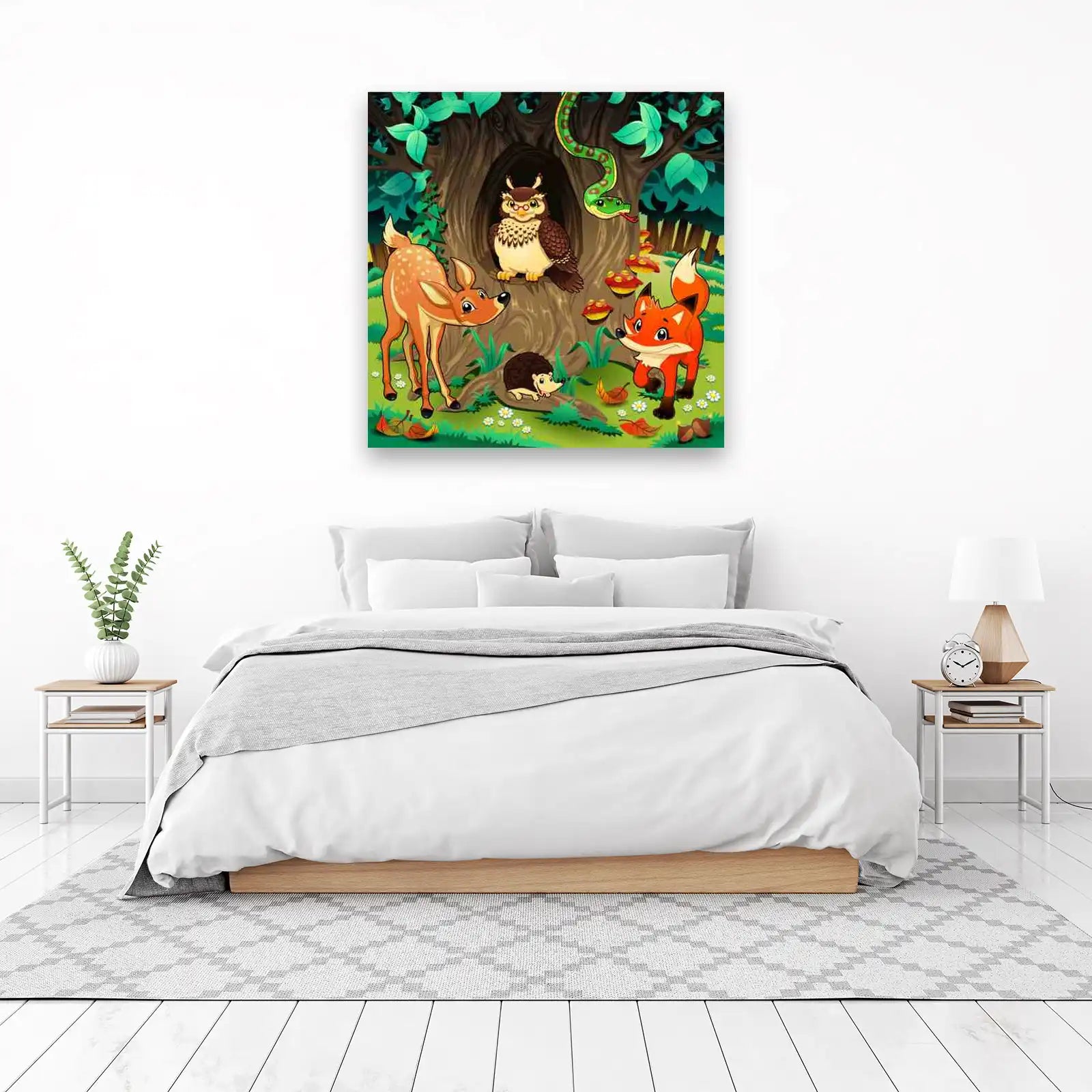 Enchanting Forest Friends Kids Wall Art