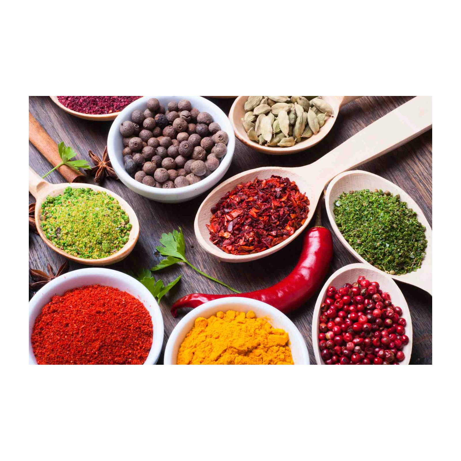 Vibrant Spice Collection Wall Art