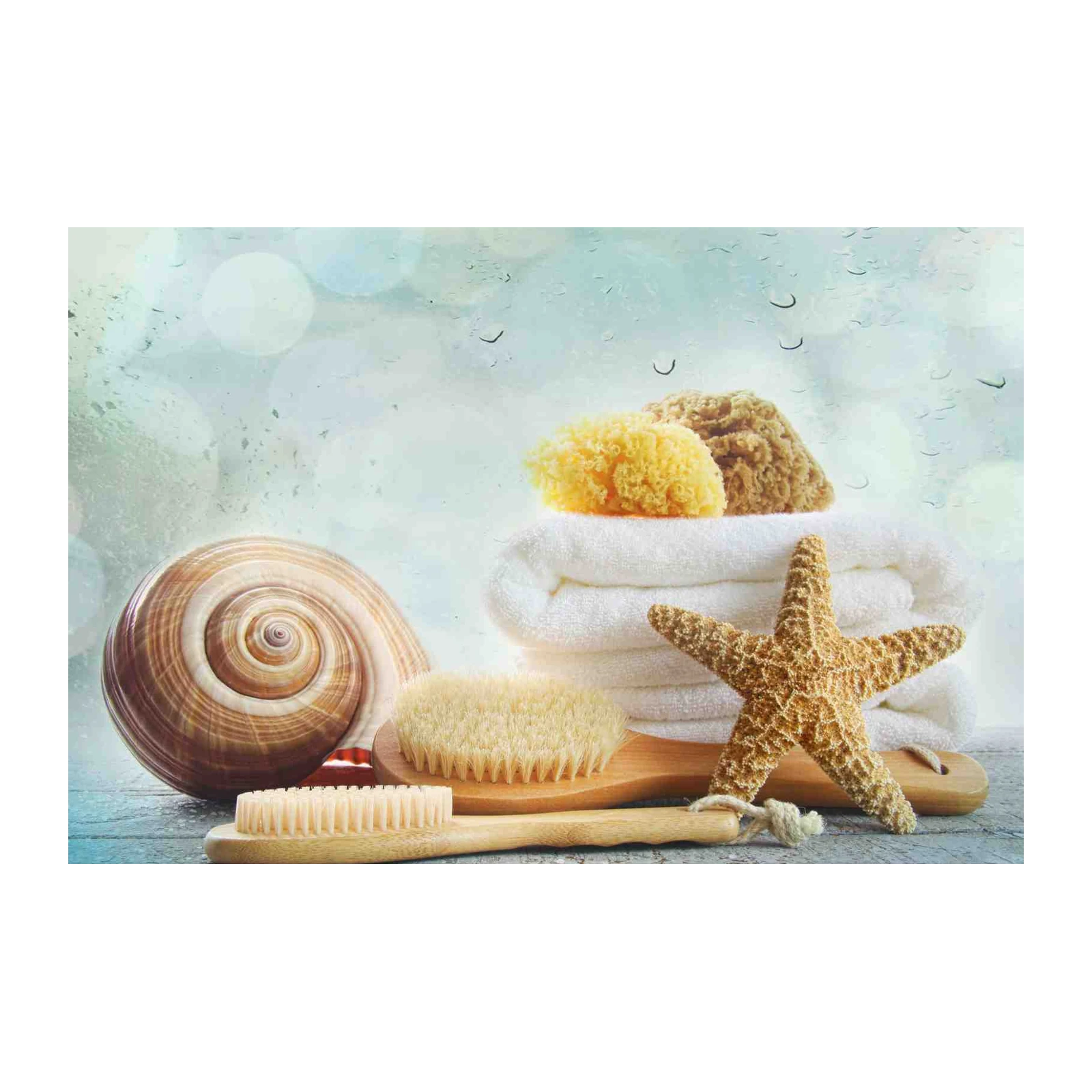 Serene Beach Spa Vibes Wall Art