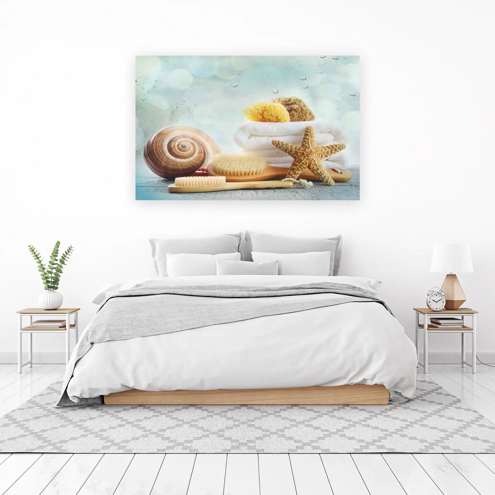 Serene Beach Spa Vibes Wall Art