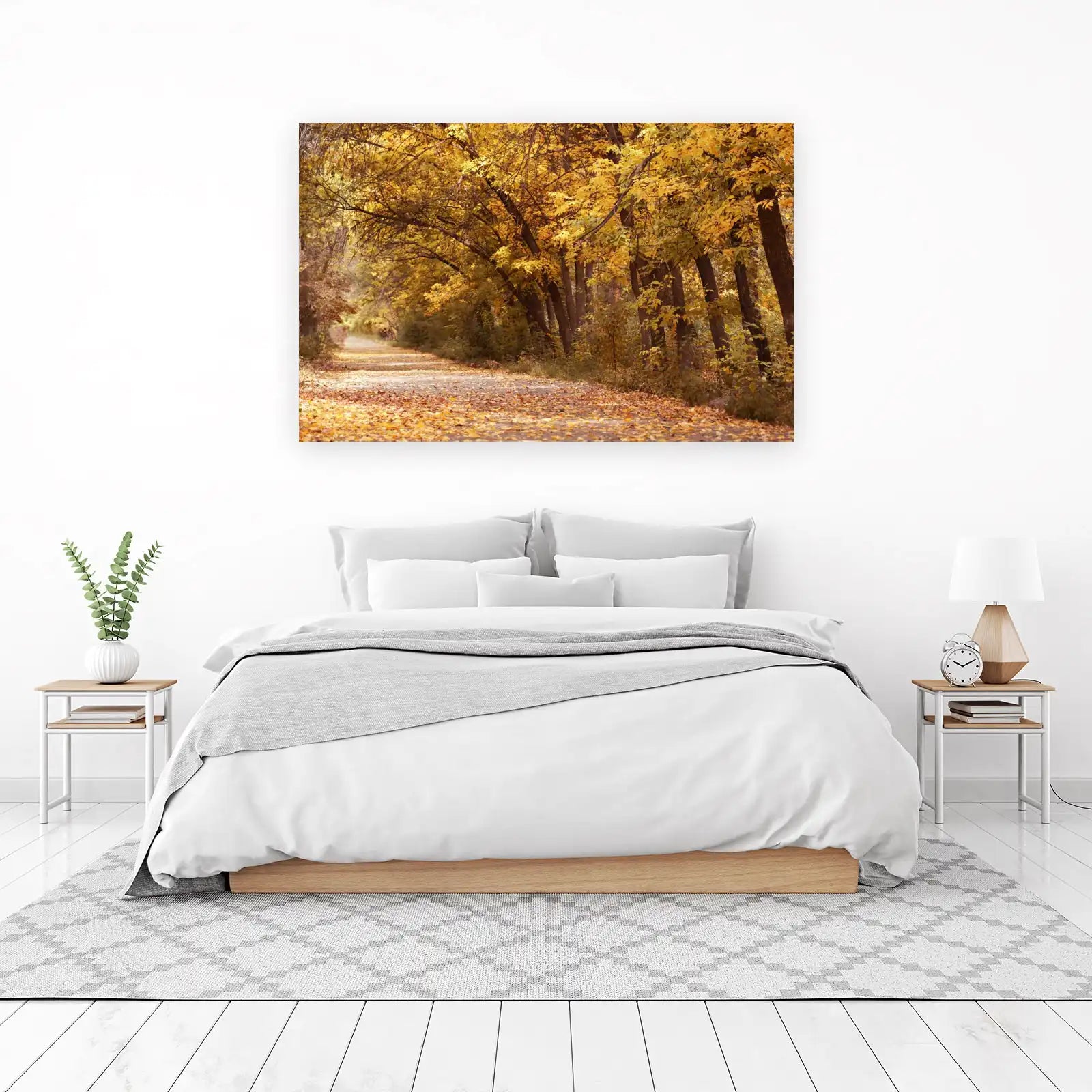 Golden Autumn Path Wall Art