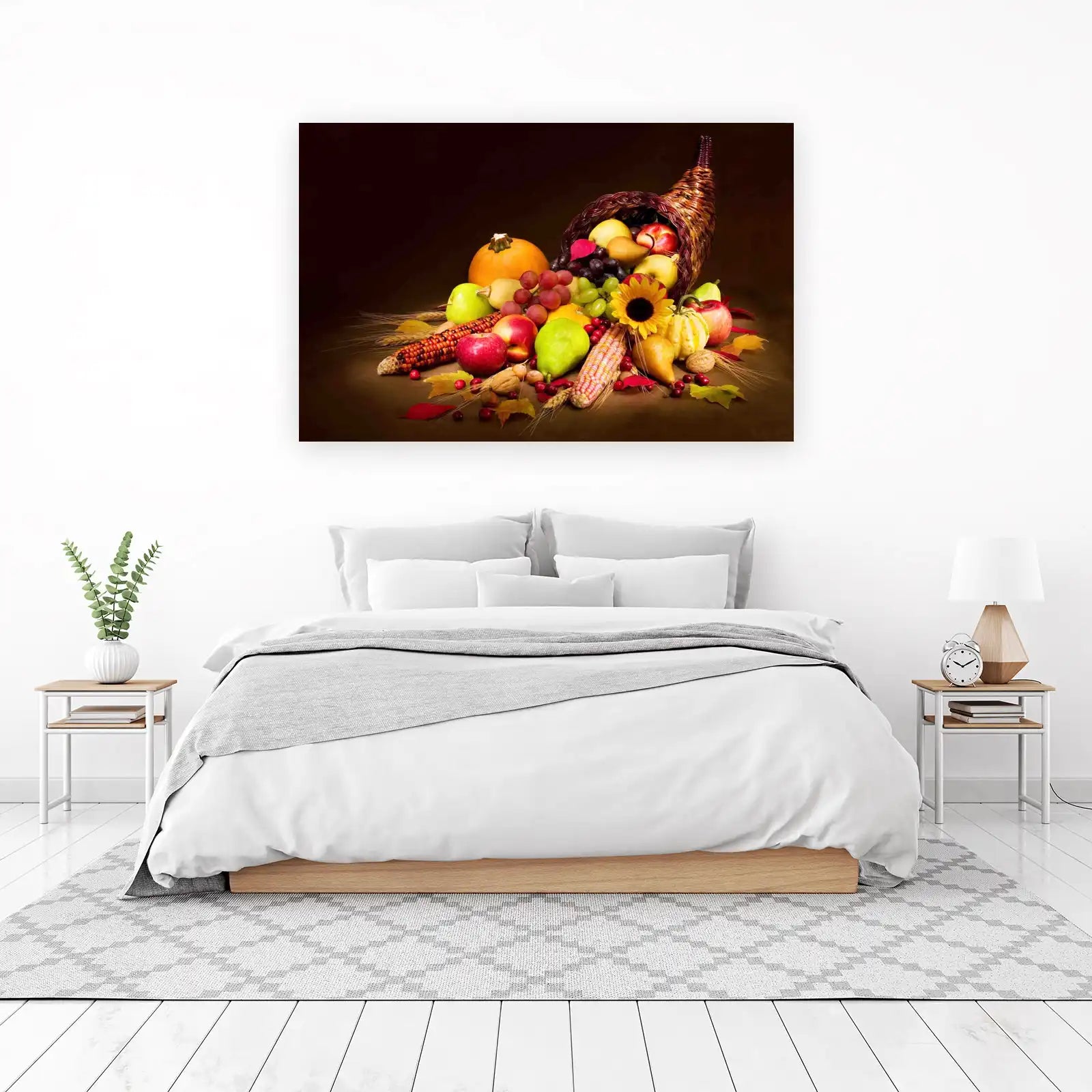 Abundant Harvest Cornucopia Wall Art