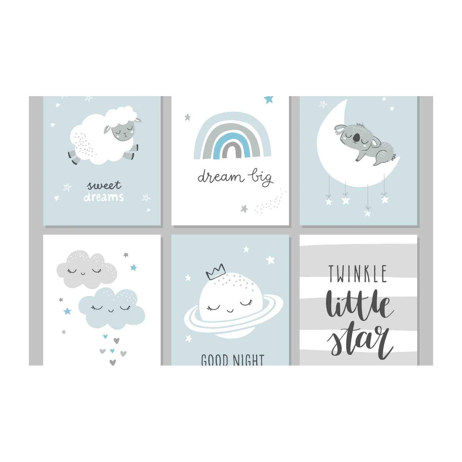 Sweet Dreams Nursery Art Wall Art Set