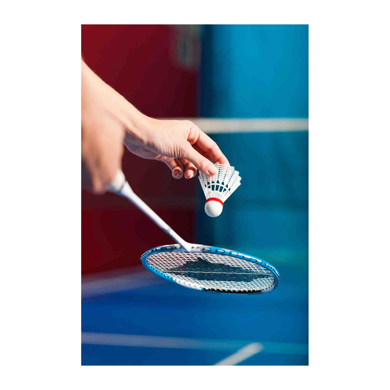 Badminton Serve Action Wall Art
