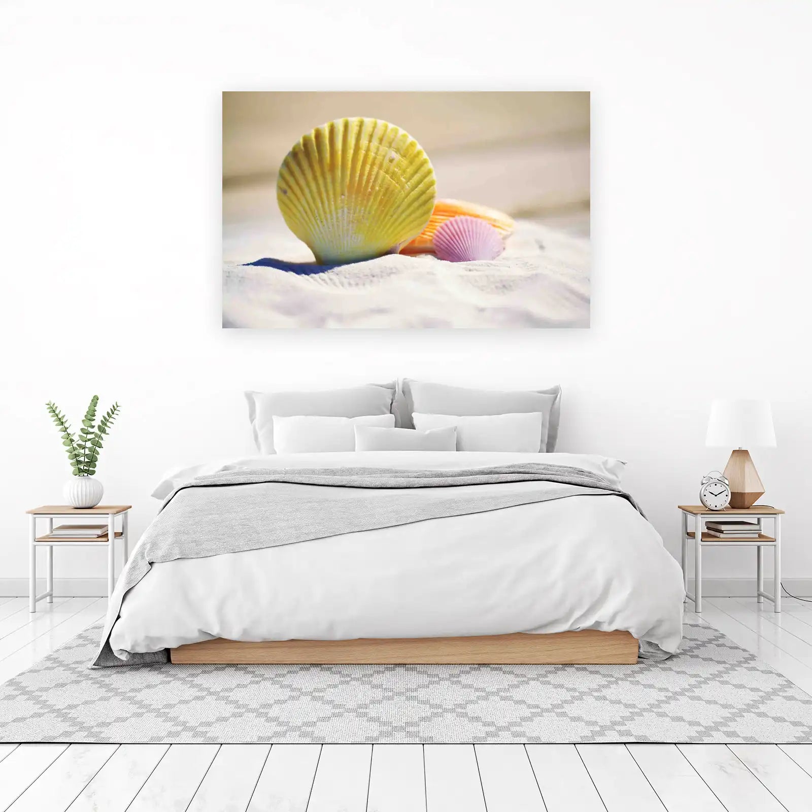 Serene Seashell Trio Beach Wall Art Wall Art