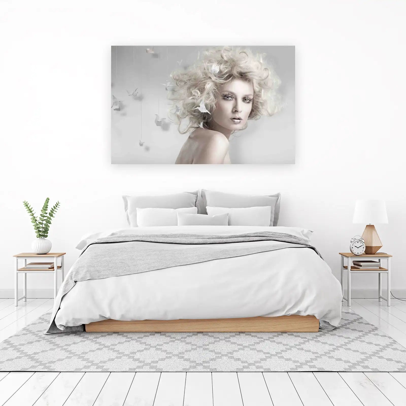 Ethereal Beauty Origami Crane Wall Art