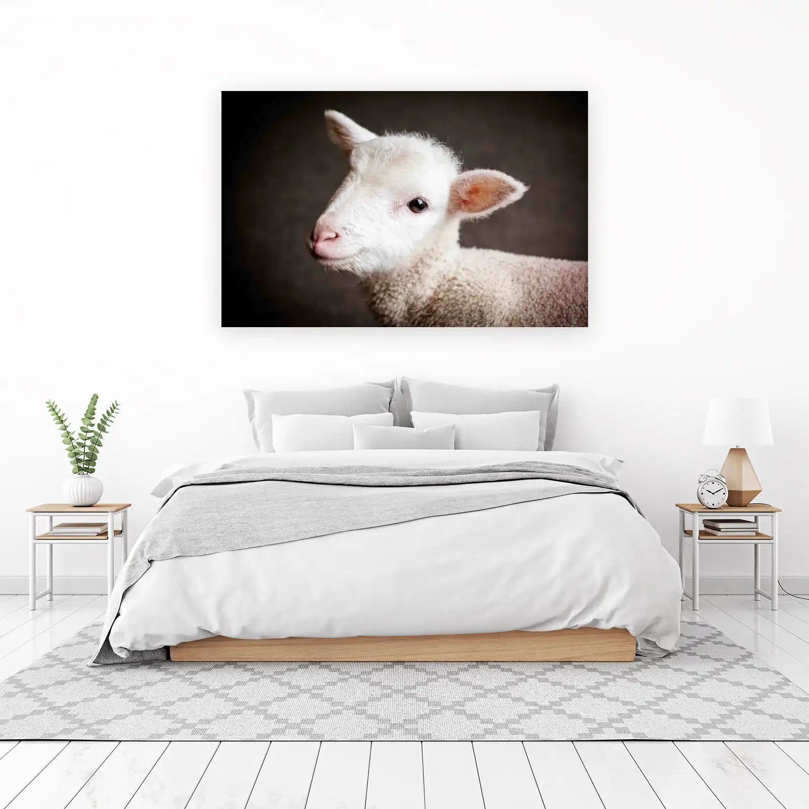 Adorable Lamb Portrait Fine Art Wall Art
