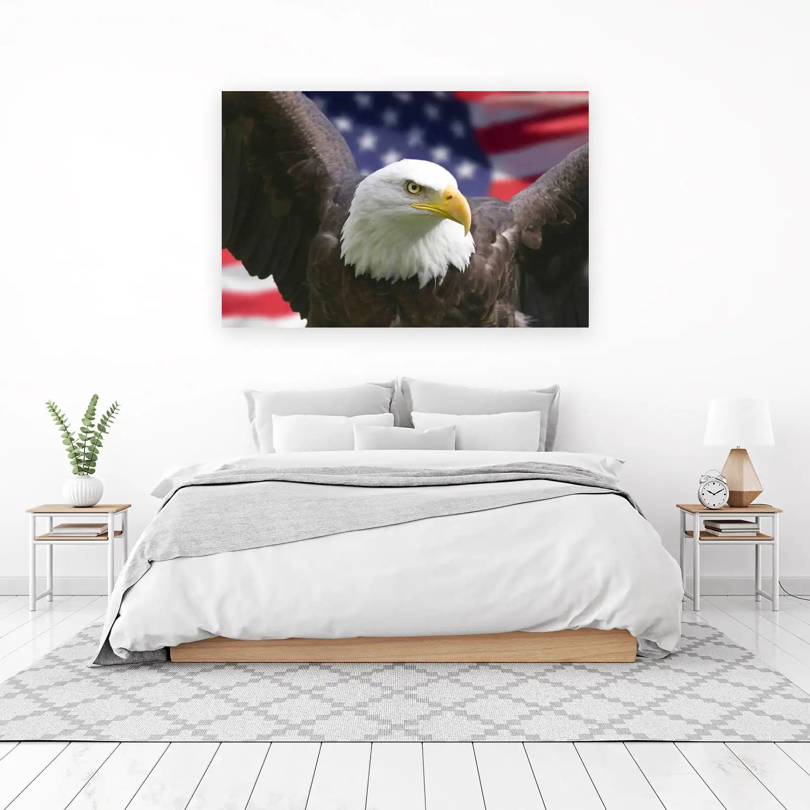 Majestic Eagle American Flag Wall Art