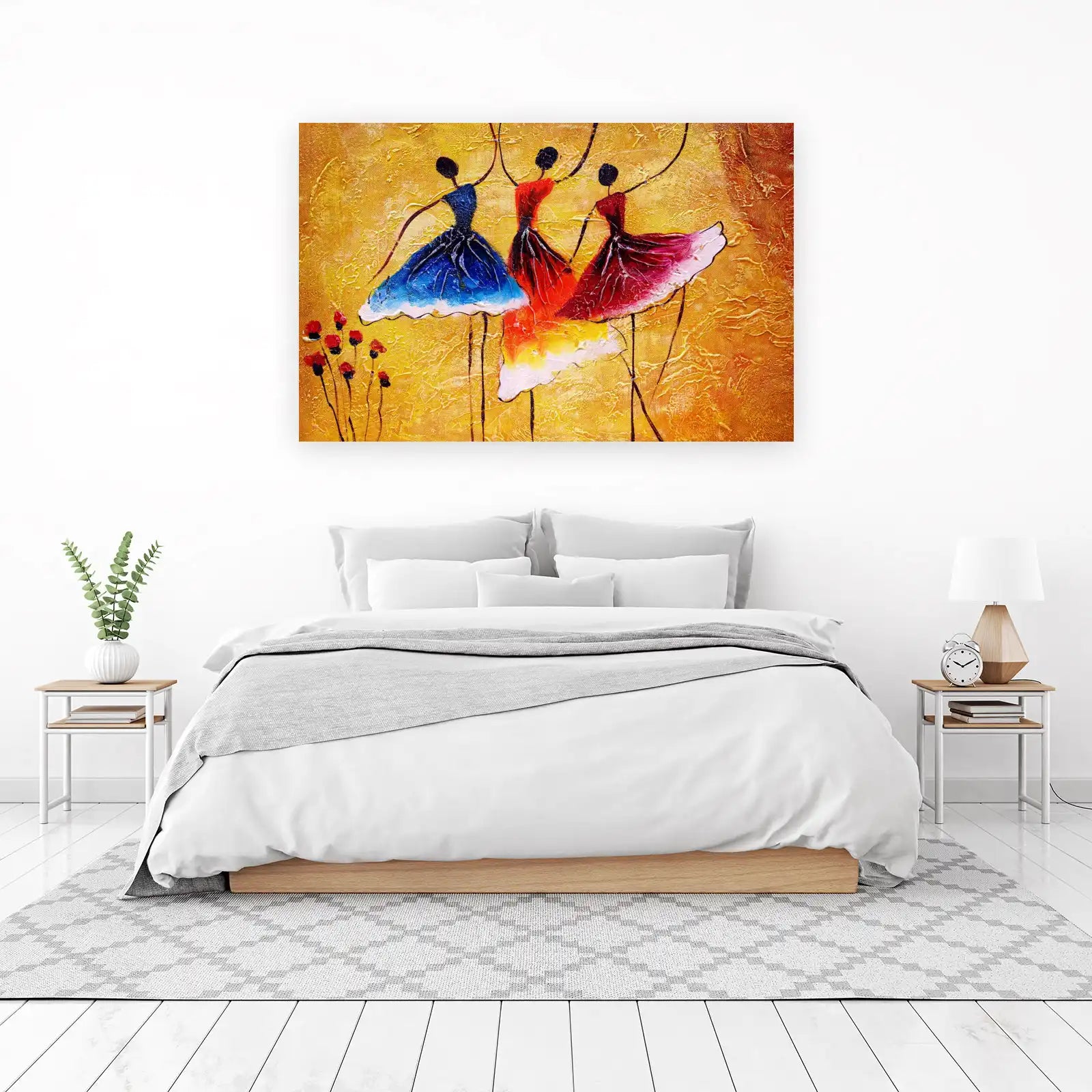 Vibrant Dancers Impressionist Wall Art