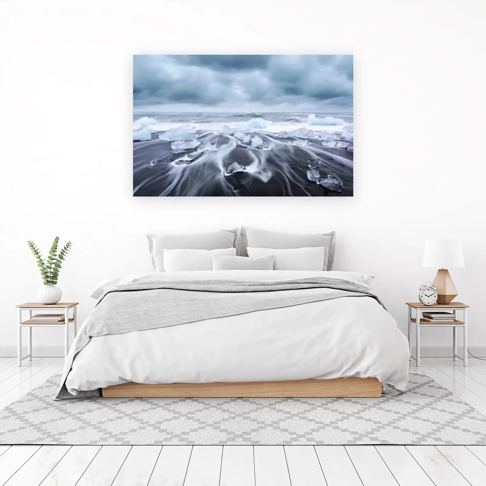 Diamond Beach Ice Abstract Wall Art