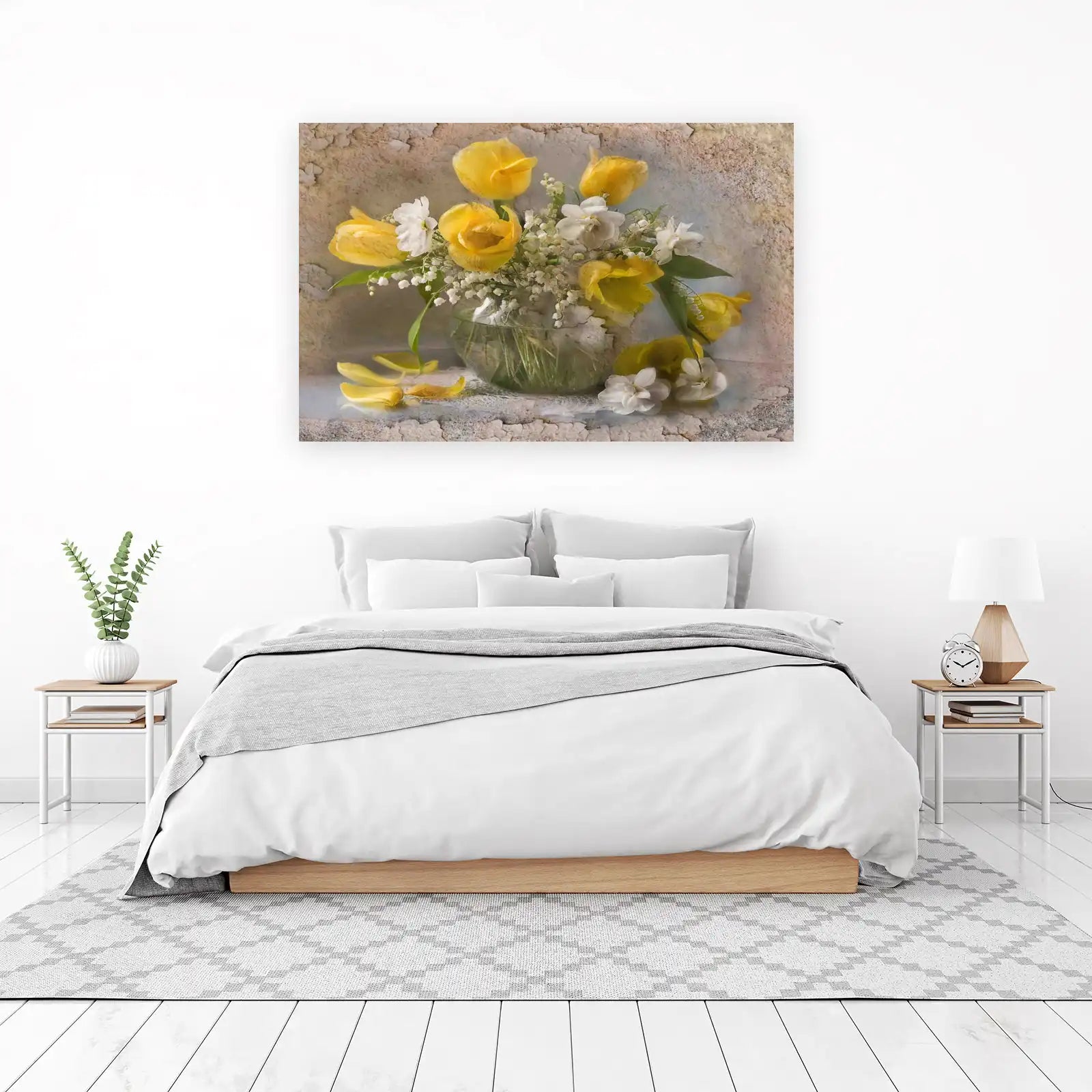Yellow Tulips & Lily of the Valley Wall Art